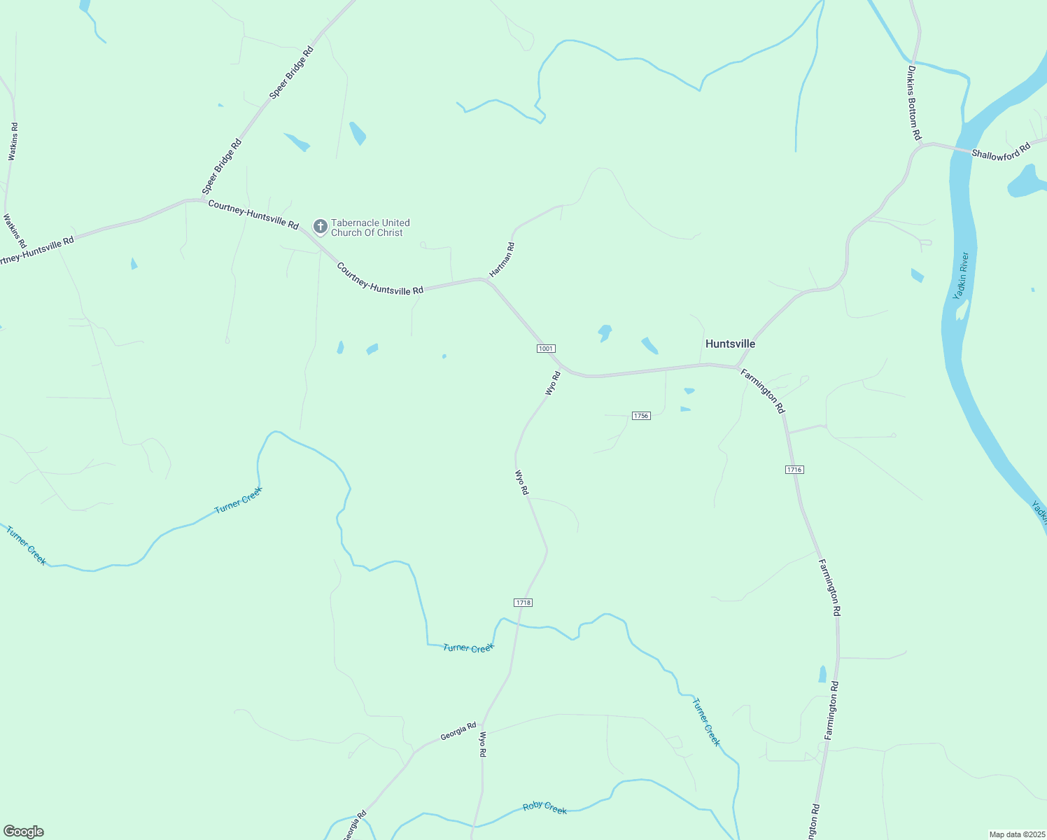 map of restaurants, bars, coffee shops, grocery stores, and more near 4717 Wyo Road in Yadkinville