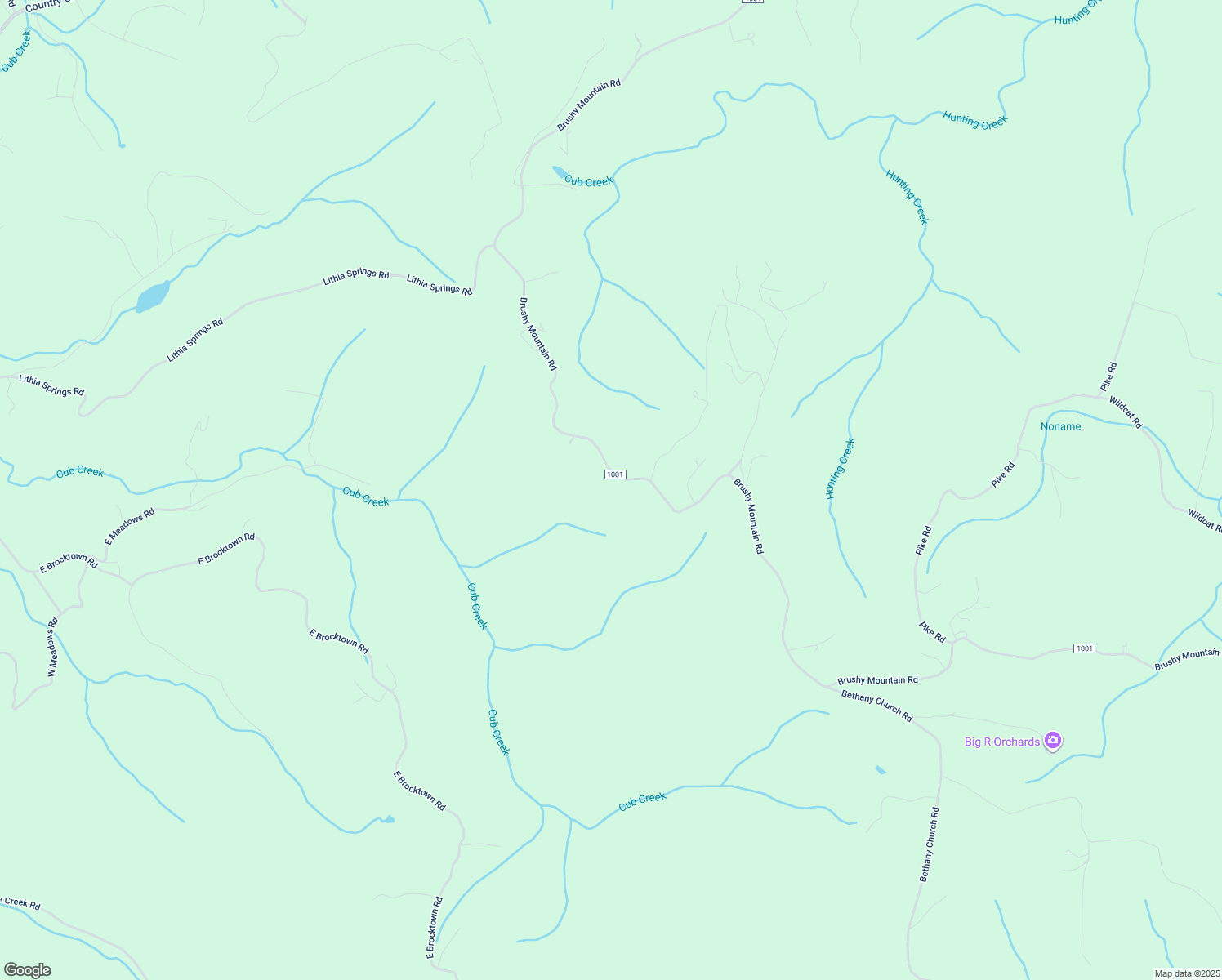 map of restaurants, bars, coffee shops, grocery stores, and more near 6690 Brushy Mountain Road in Moravian Falls