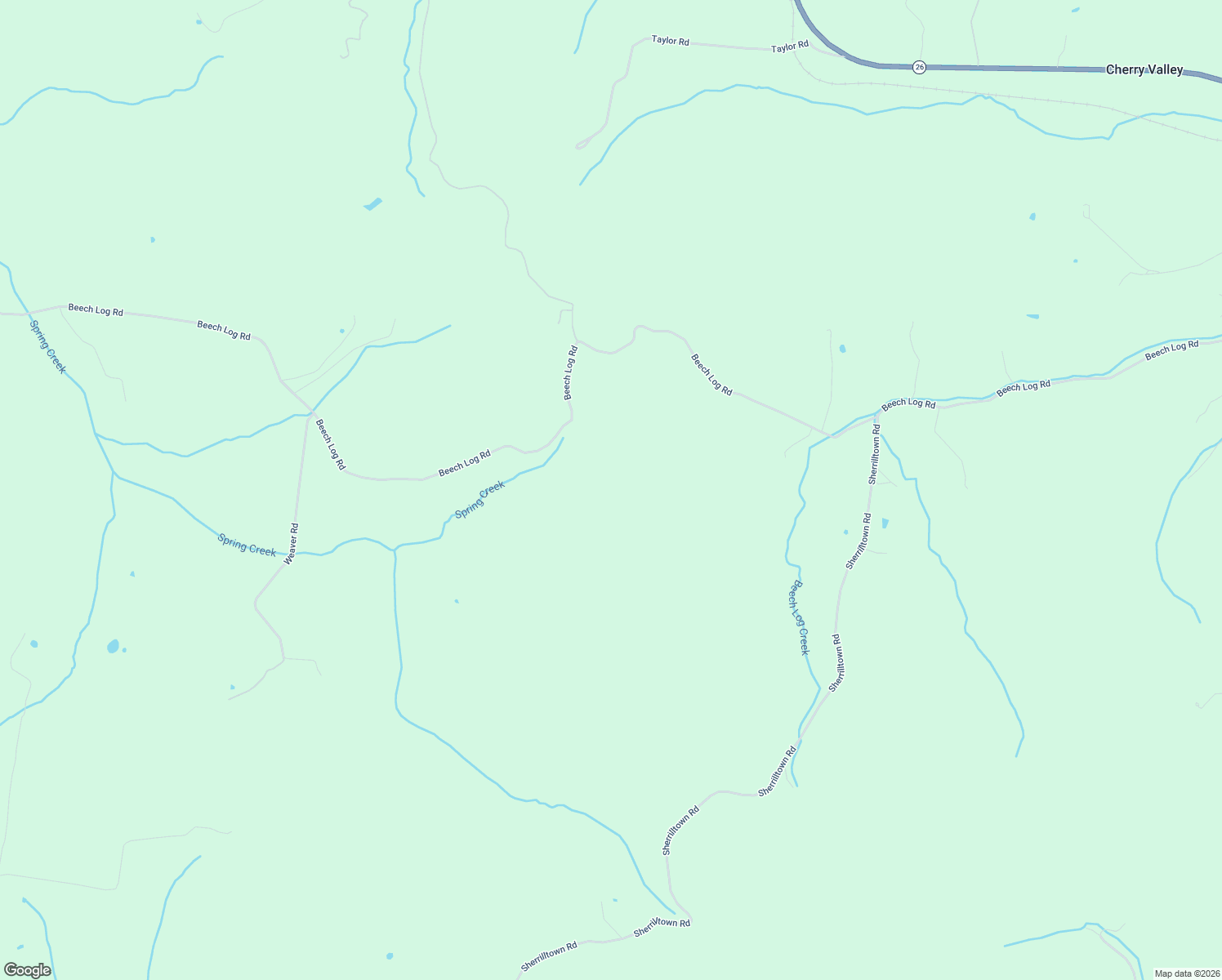 map of restaurants, bars, coffee shops, grocery stores, and more near 3206 Beech Log Road in Watertown