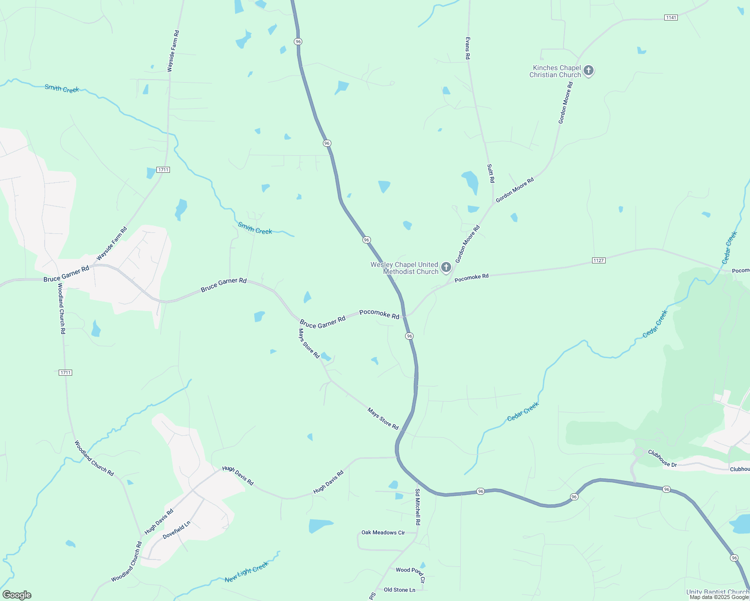 map of restaurants, bars, coffee shops, grocery stores, and more near 2328 Pocomoke Road in Franklinton