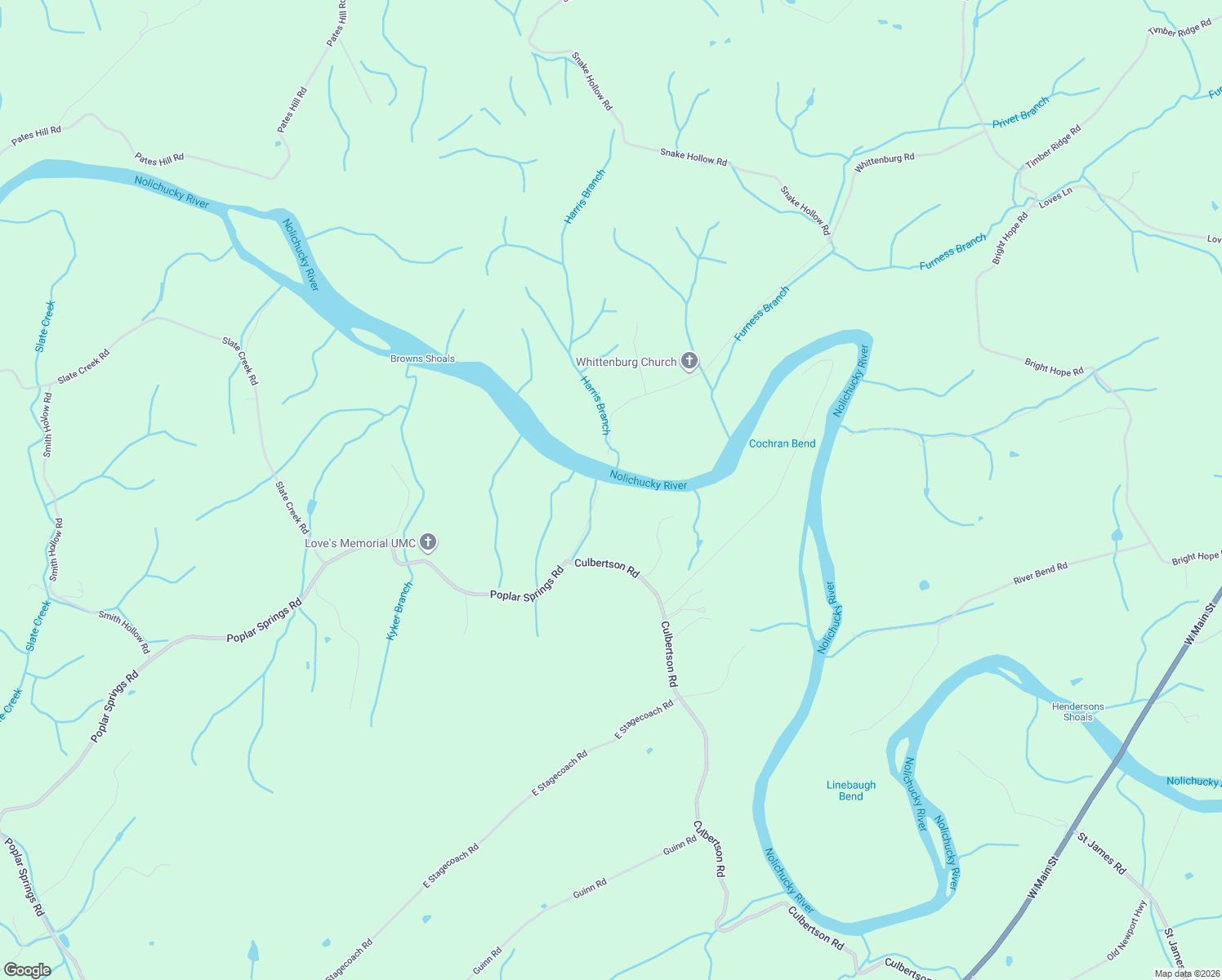 map of restaurants, bars, coffee shops, grocery stores, and more near 1633 Poplar Springs Road in Greeneville