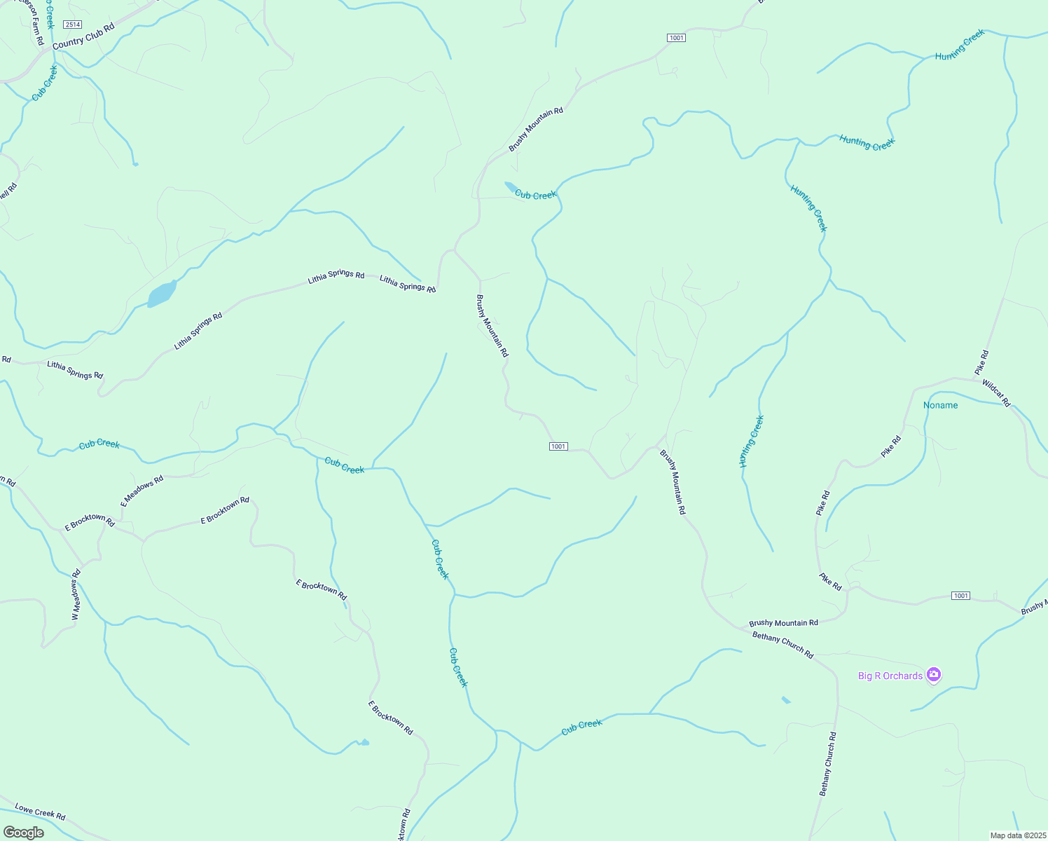 map of restaurants, bars, coffee shops, grocery stores, and more near 6558 Brushy Mountain Road in Moravian Falls
