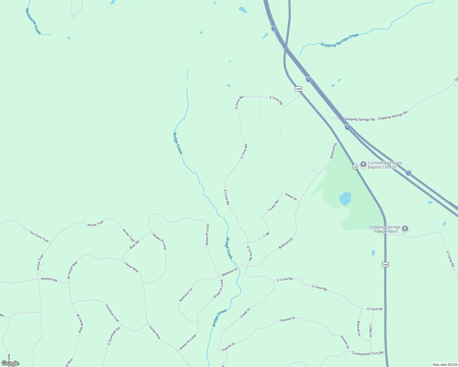 map of restaurants, bars, coffee shops, grocery stores, and more near 454 East Cove Road in Monterey
