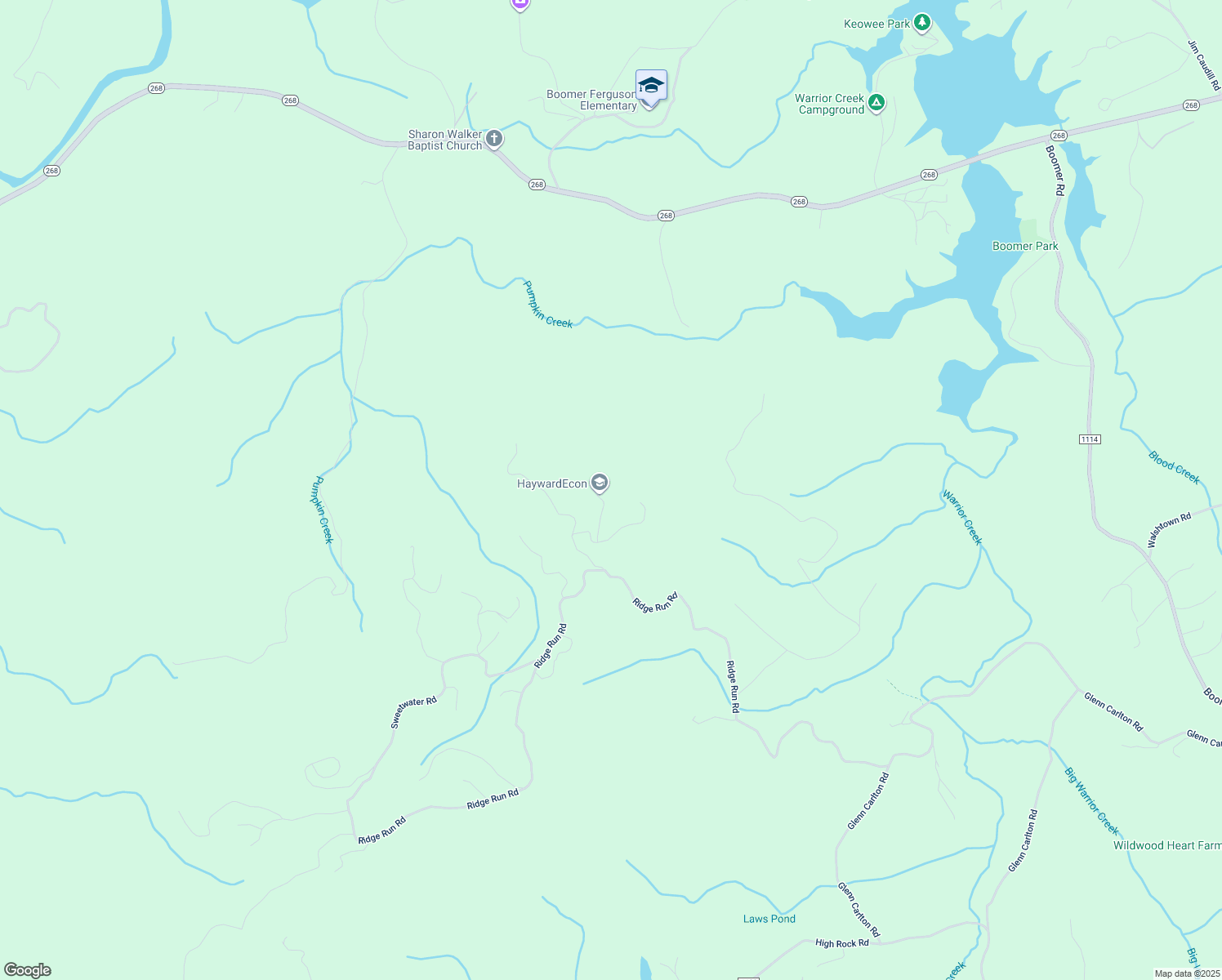 map of restaurants, bars, coffee shops, grocery stores, and more near in Boomer