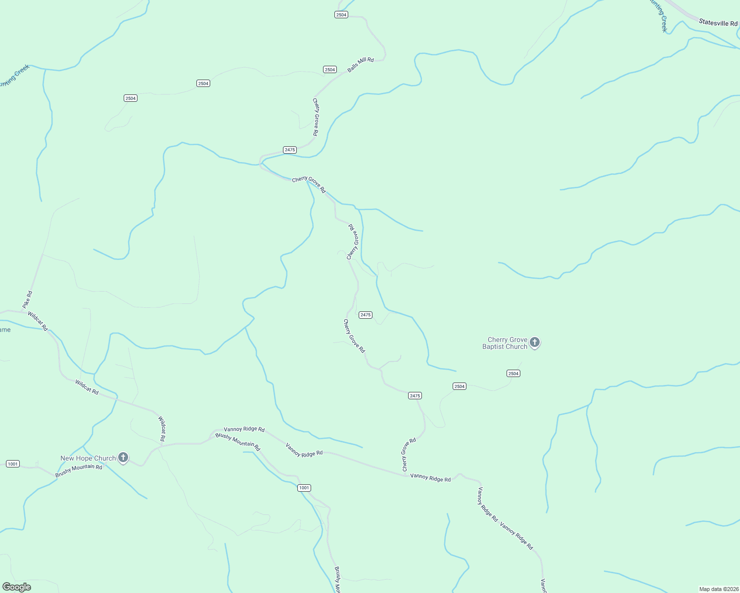 map of restaurants, bars, coffee shops, grocery stores, and more near 1784 Cherry Grove Road in Moravian Falls