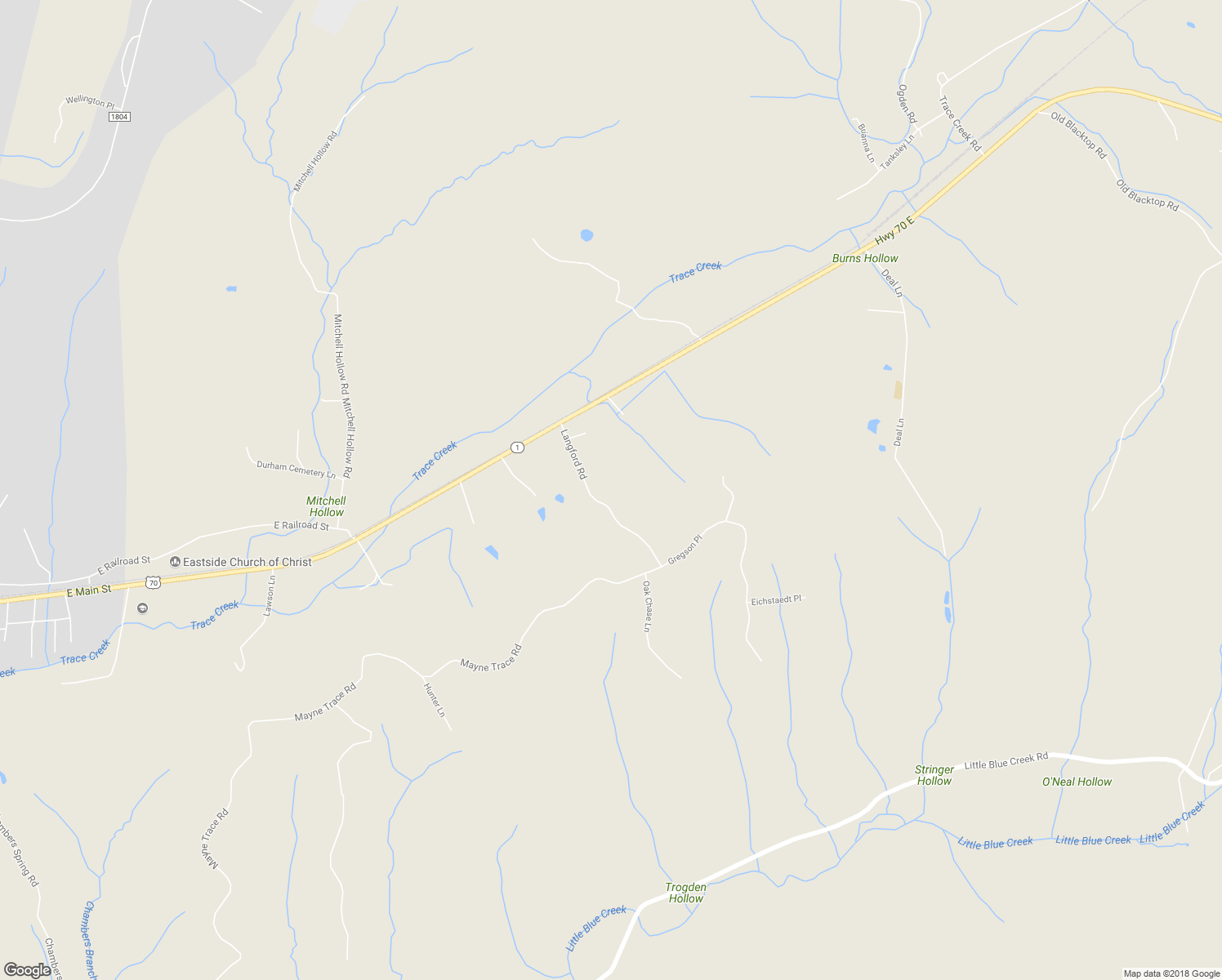 map of restaurants, bars, coffee shops, grocery stores, and more near 298 Langford Road in Waverly