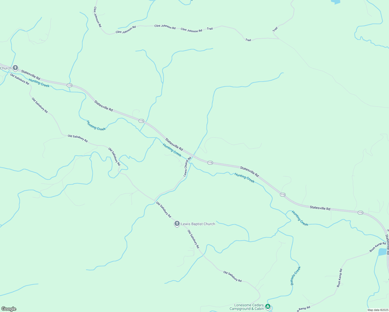 map of restaurants, bars, coffee shops, grocery stores, and more near 9089 Statesville Road in North Wilkesboro