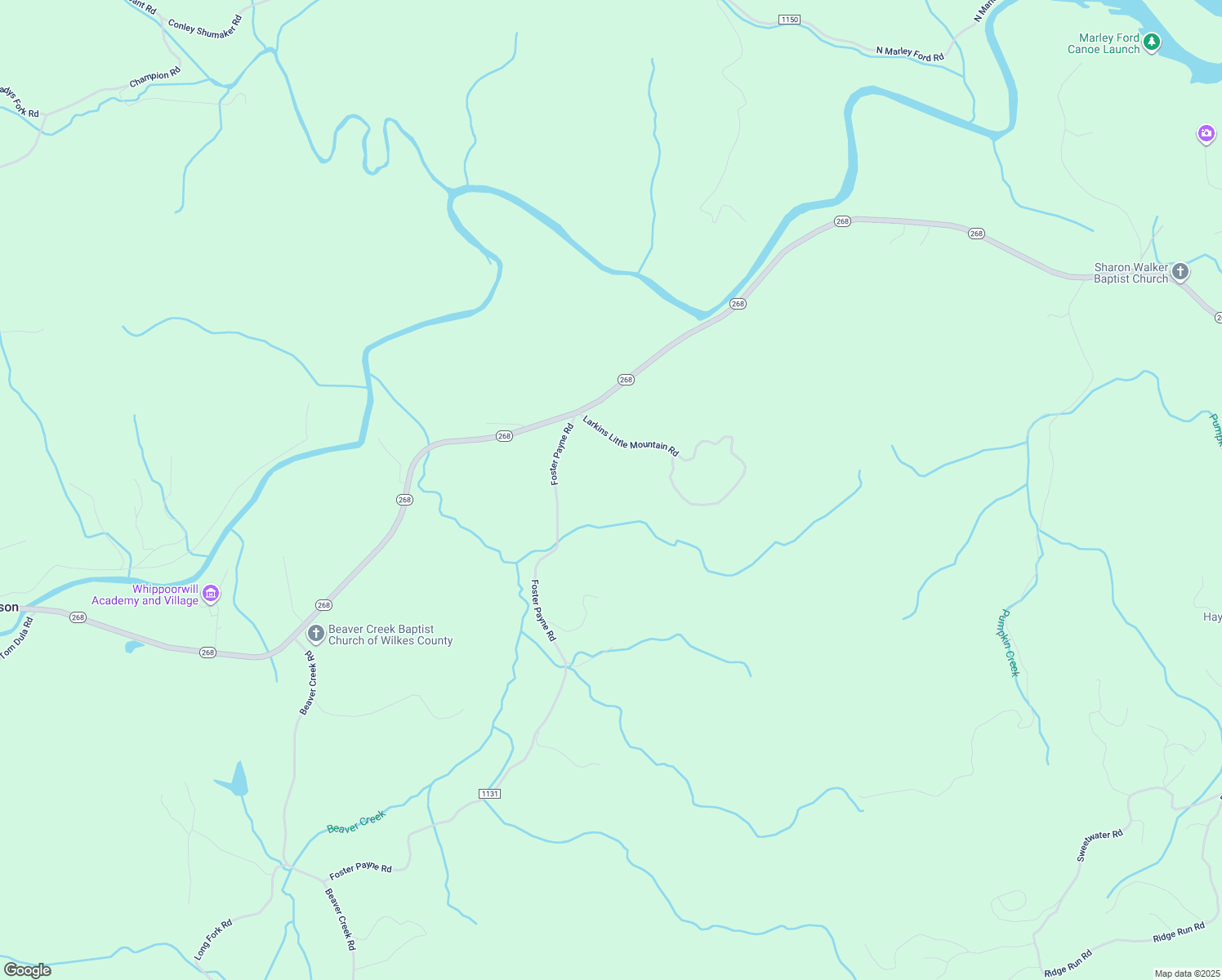 map of restaurants, bars, coffee shops, grocery stores, and more near 425 Foster Payne Road in Boomer