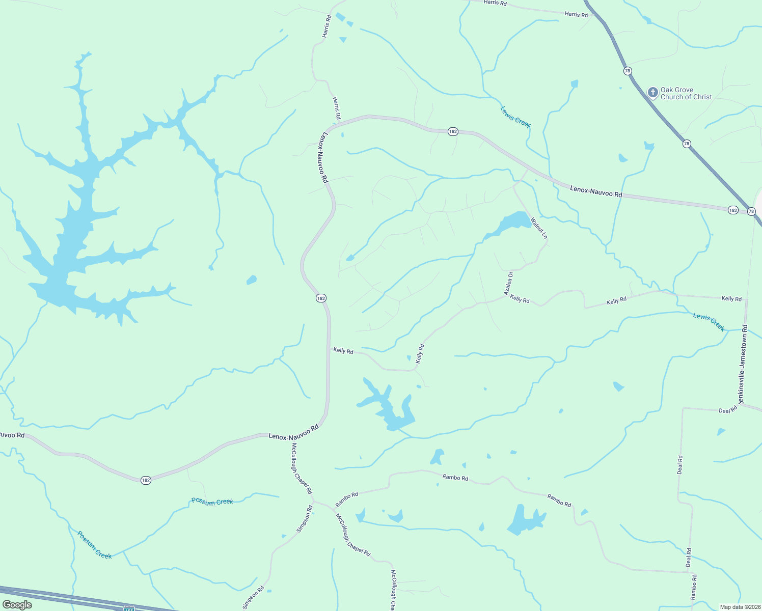 map of restaurants, bars, coffee shops, grocery stores, and more near 52 Pine Ridge Rd in Dyersburg