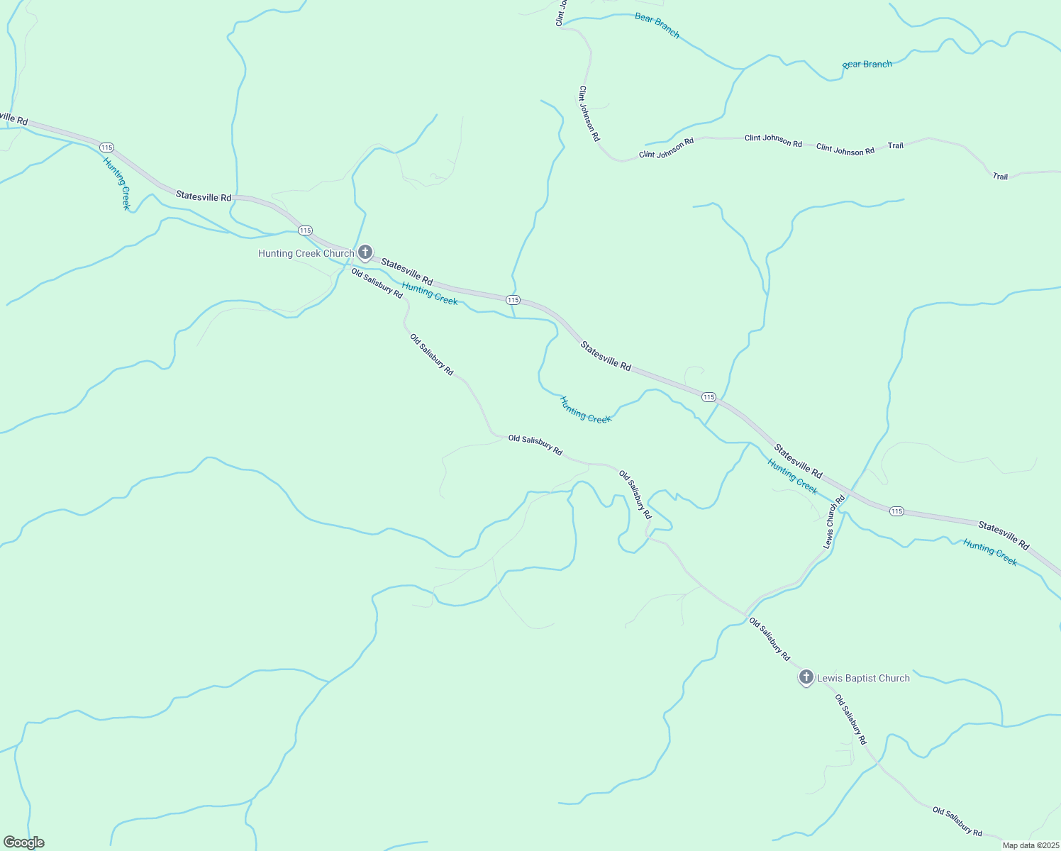 map of restaurants, bars, coffee shops, grocery stores, and more near 985 Old Salisbury Road in North Wilkesboro
