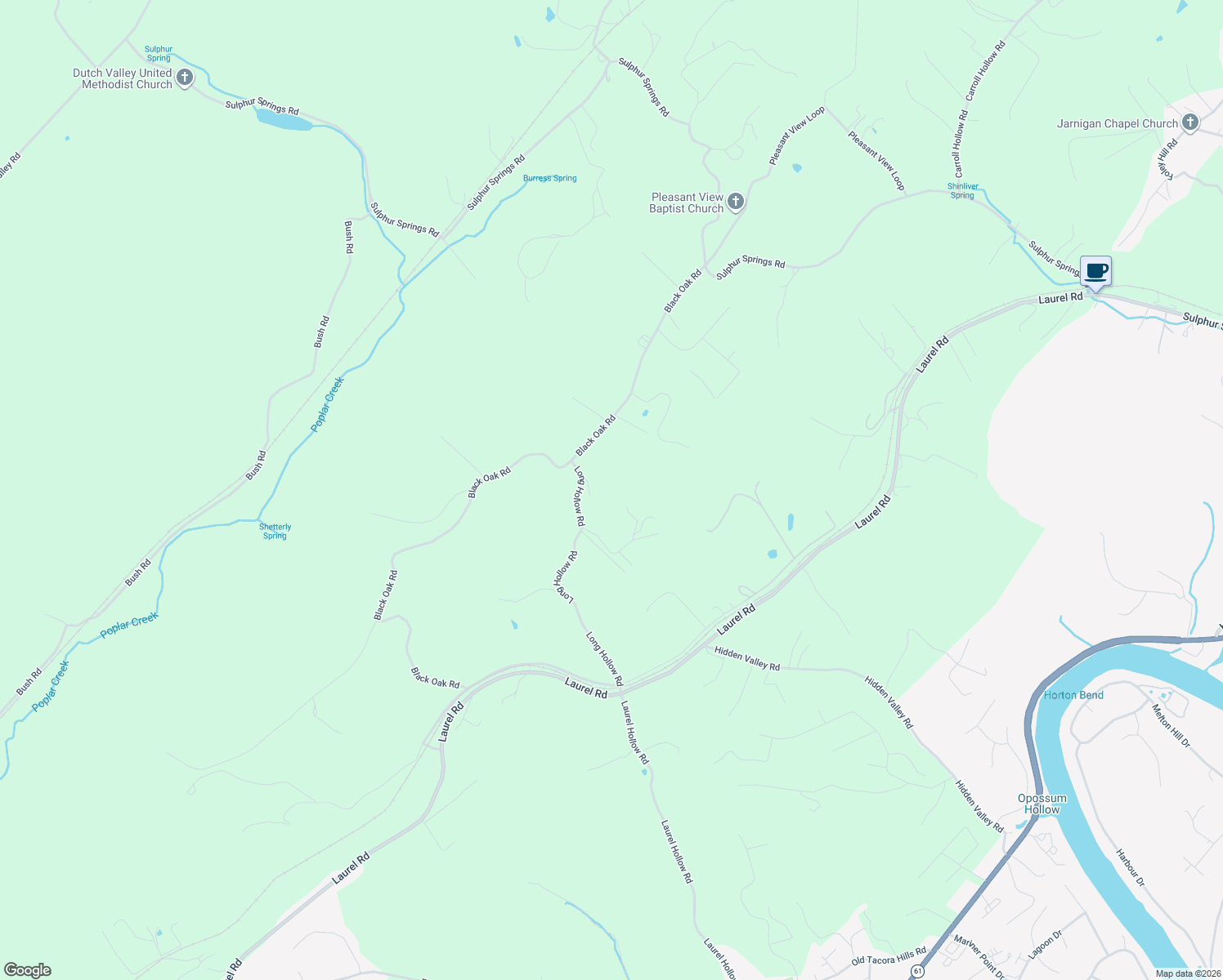 map of restaurants, bars, coffee shops, grocery stores, and more near 281 Black Oak Road in Clinton