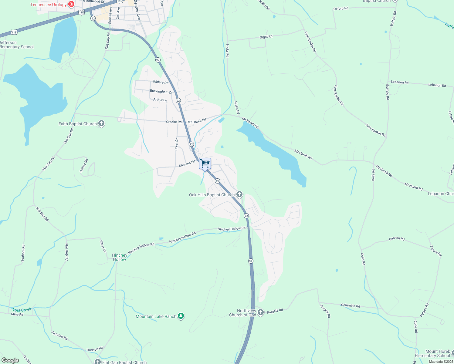 map of restaurants, bars, coffee shops, grocery stores, and more near 1031 Devotie Road in Jefferson City