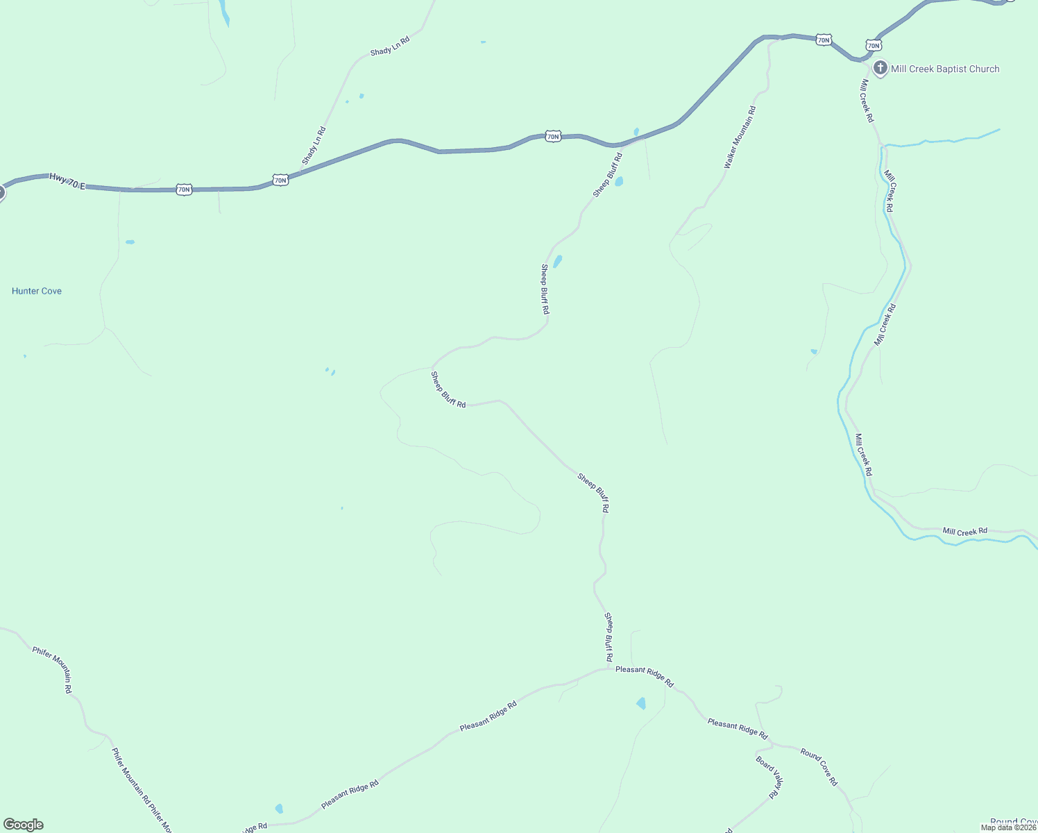 map of restaurants, bars, coffee shops, grocery stores, and more near 6900 Sheep Bluff Road in Cookeville