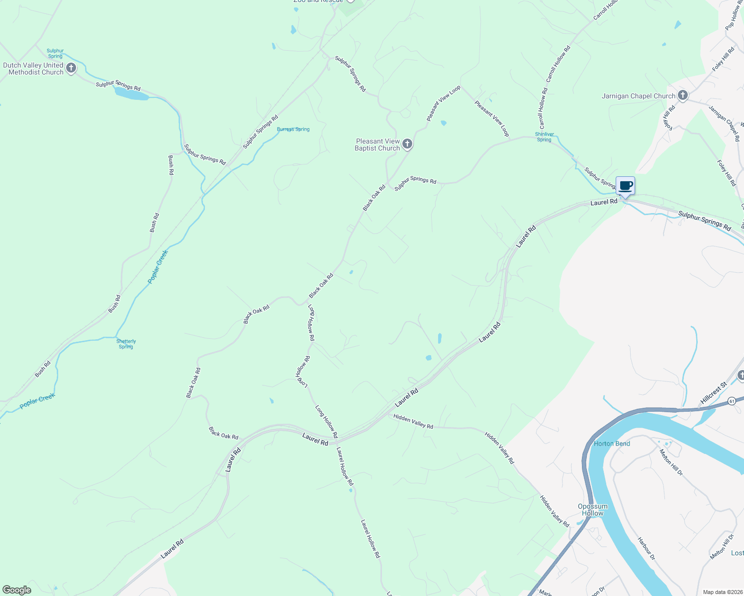 map of restaurants, bars, coffee shops, grocery stores, and more near 253 Black Oak Road in Clinton
