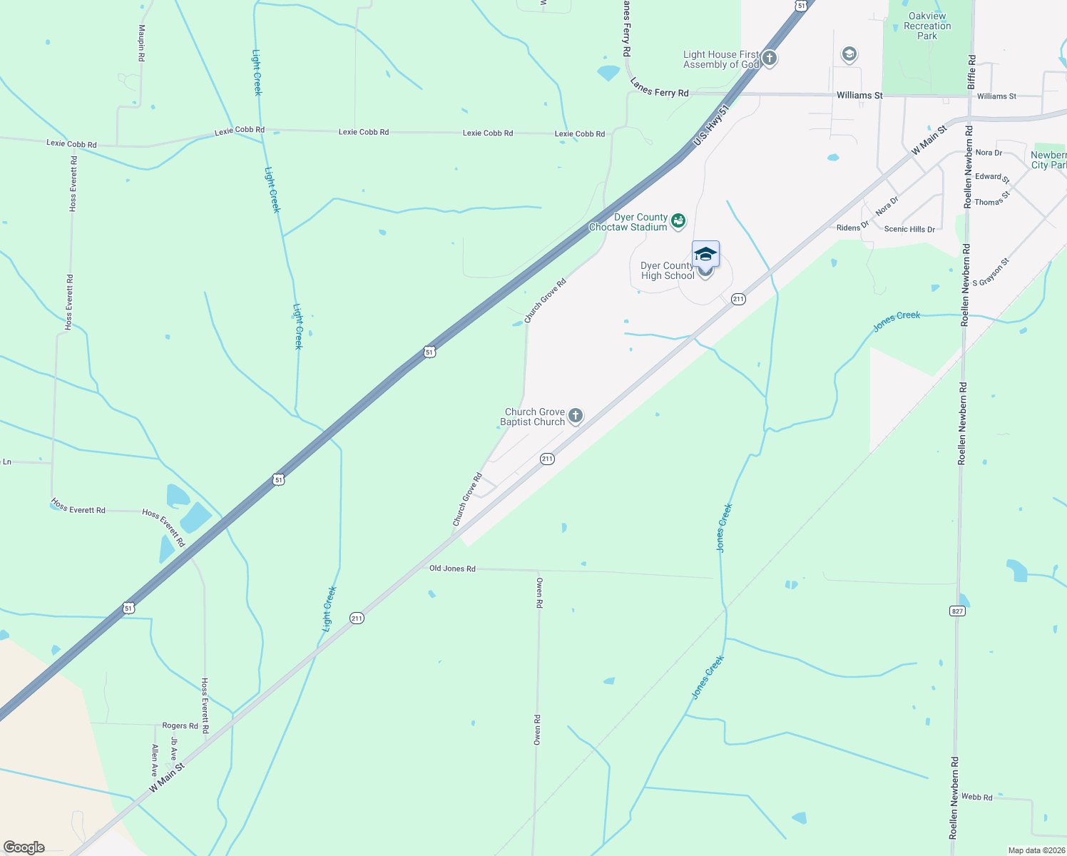 map of restaurants, bars, coffee shops, grocery stores, and more near 1098 Taylor Ln in Newbern