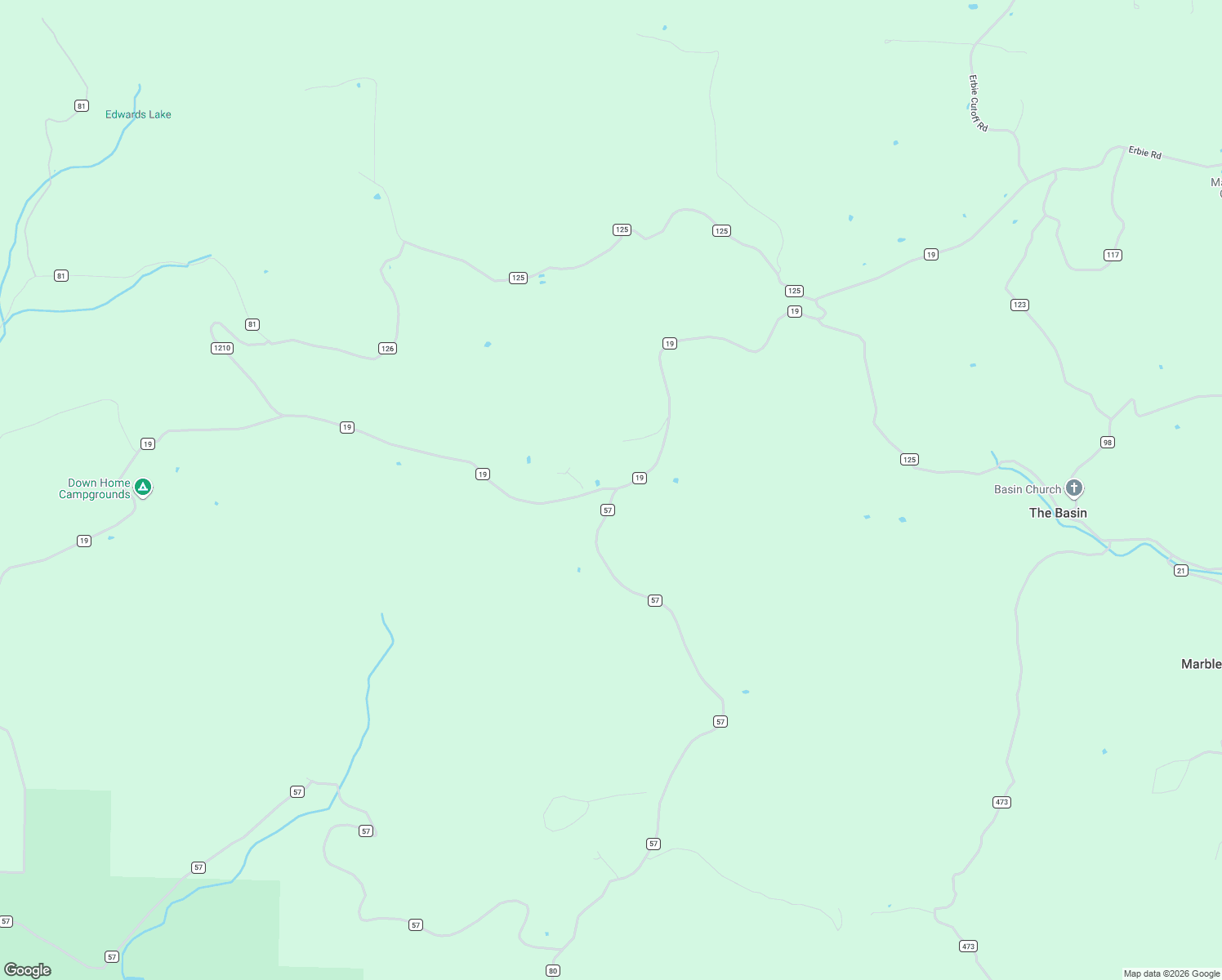 map of restaurants, bars, coffee shops, grocery stores, and more near County Road 19 in Harrison