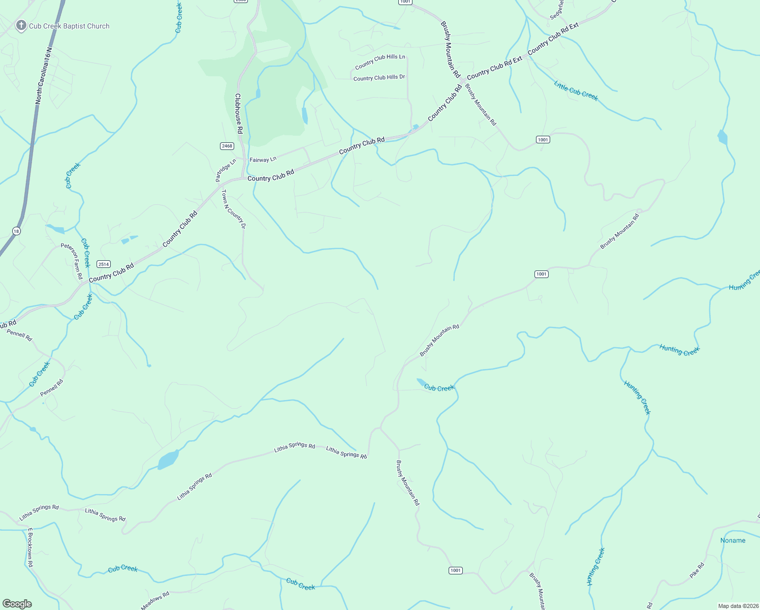 map of restaurants, bars, coffee shops, grocery stores, and more near 1768 Town N Country Drive in Wilkesboro