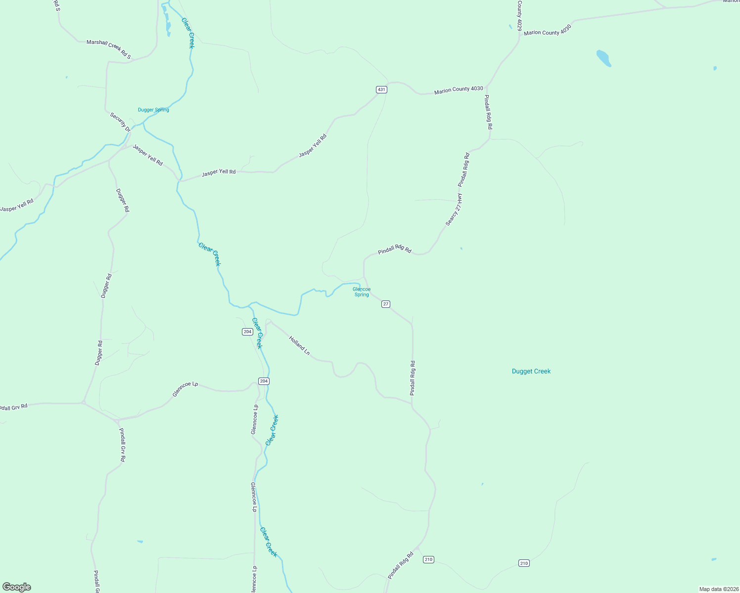map of restaurants, bars, coffee shops, grocery stores, and more near Searcy 27 Highway in Saint Joe
