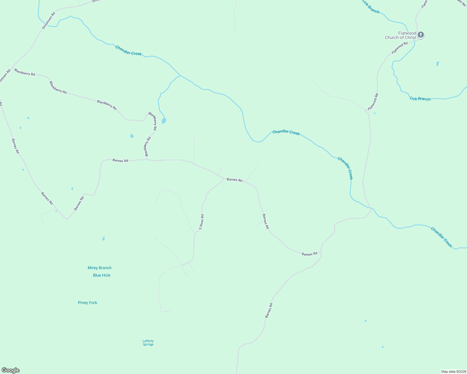 map of restaurants, bars, coffee shops, grocery stores, and more near 500A Barnes Road in Evening Shade