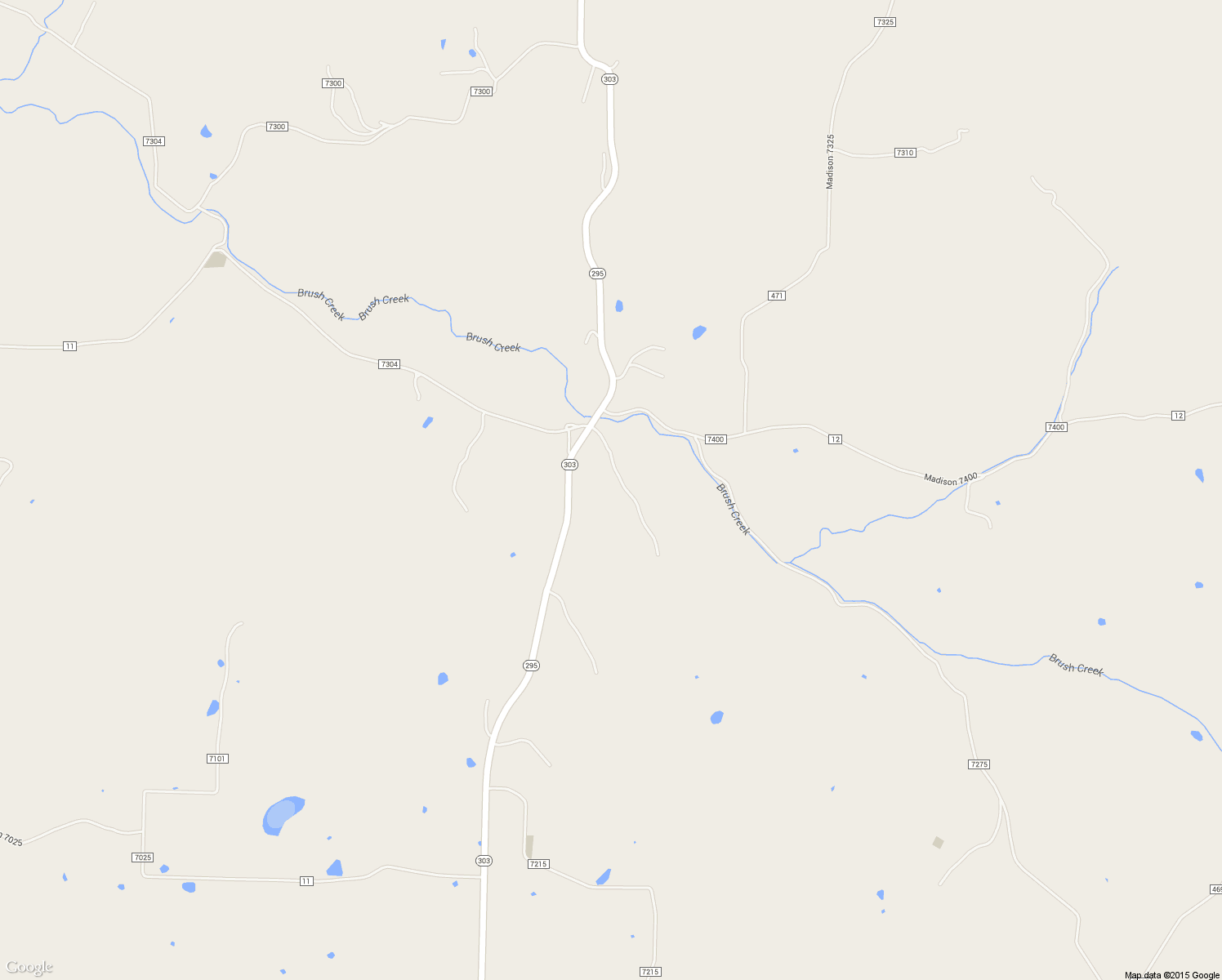 map of restaurants, bars, coffee shops, grocery stores, and more near Highway 295 in Hindsville