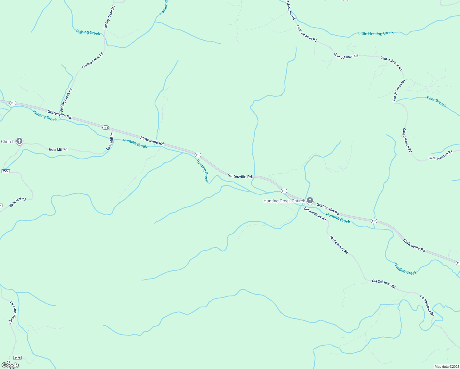 map of restaurants, bars, coffee shops, grocery stores, and more near 6536 Statesville Road in North Wilkesboro
