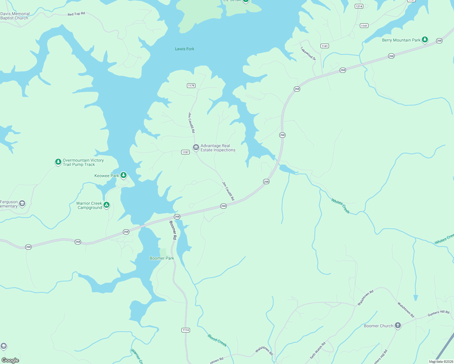 map of restaurants, bars, coffee shops, grocery stores, and more near 278 Jim Caudill Road in Wilkesboro