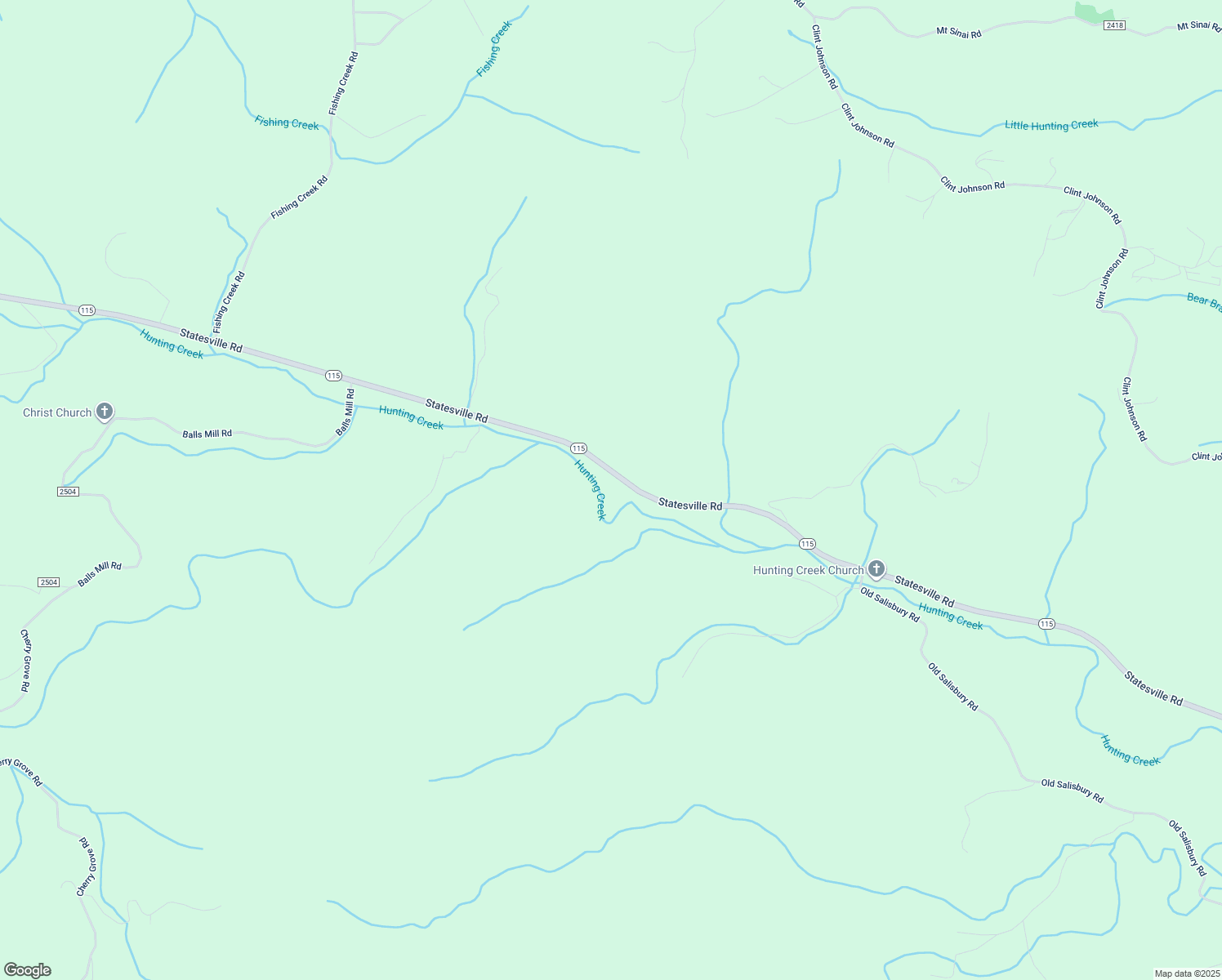 map of restaurants, bars, coffee shops, grocery stores, and more near 6536 Statesville Road in North Wilkesboro