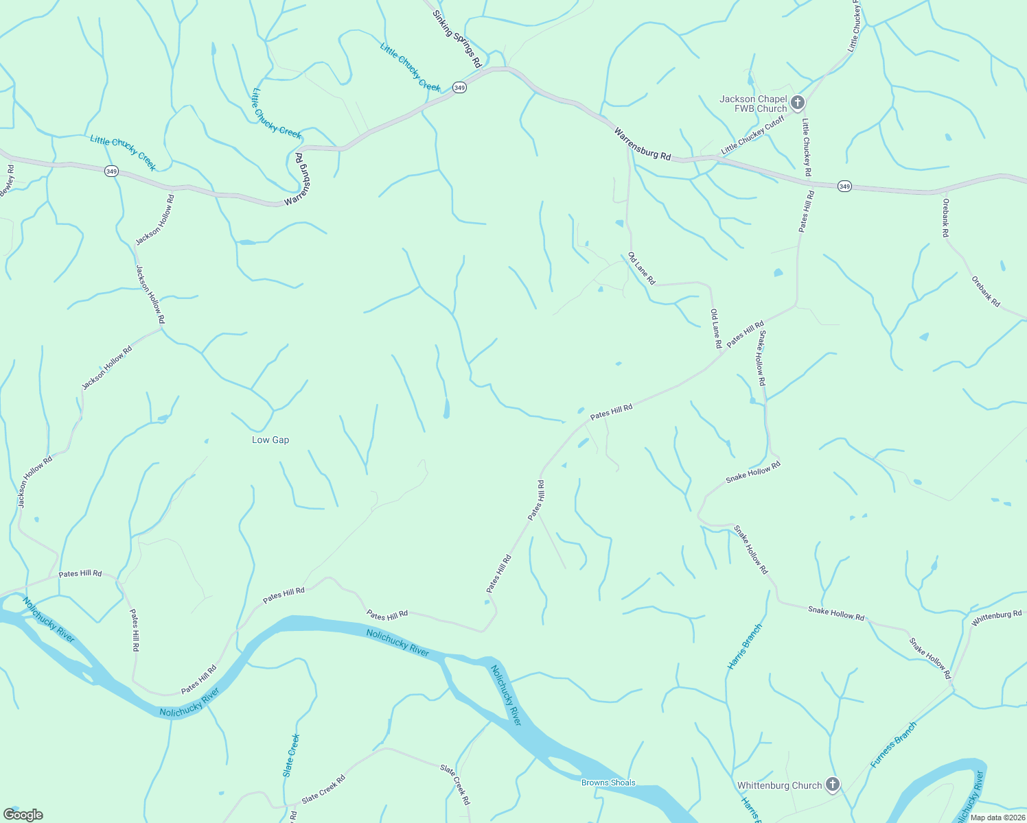 map of restaurants, bars, coffee shops, grocery stores, and more near 750 Gregg Mill Road in Greeneville
