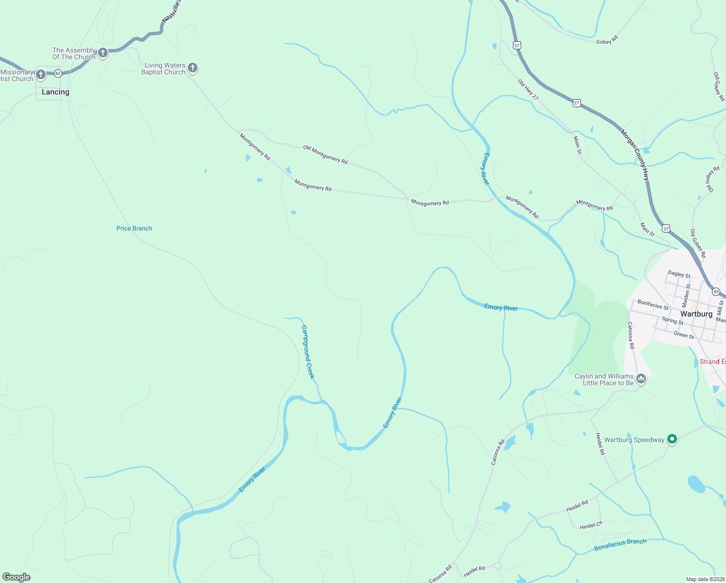 map of restaurants, bars, coffee shops, grocery stores, and more near 269 Charlie Newberry Road in Lancing