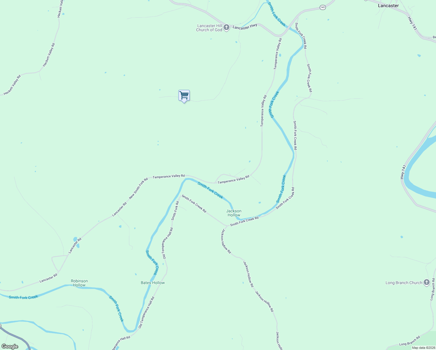 map of restaurants, bars, coffee shops, grocery stores, and more near 10 Temperance Circle in Hickman