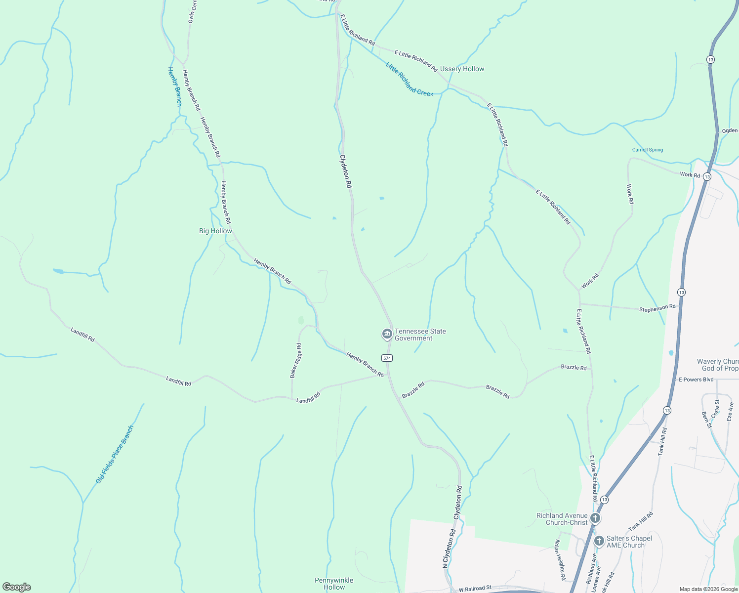 map of restaurants, bars, coffee shops, grocery stores, and more near 1941 Clydeton Road in Waverly