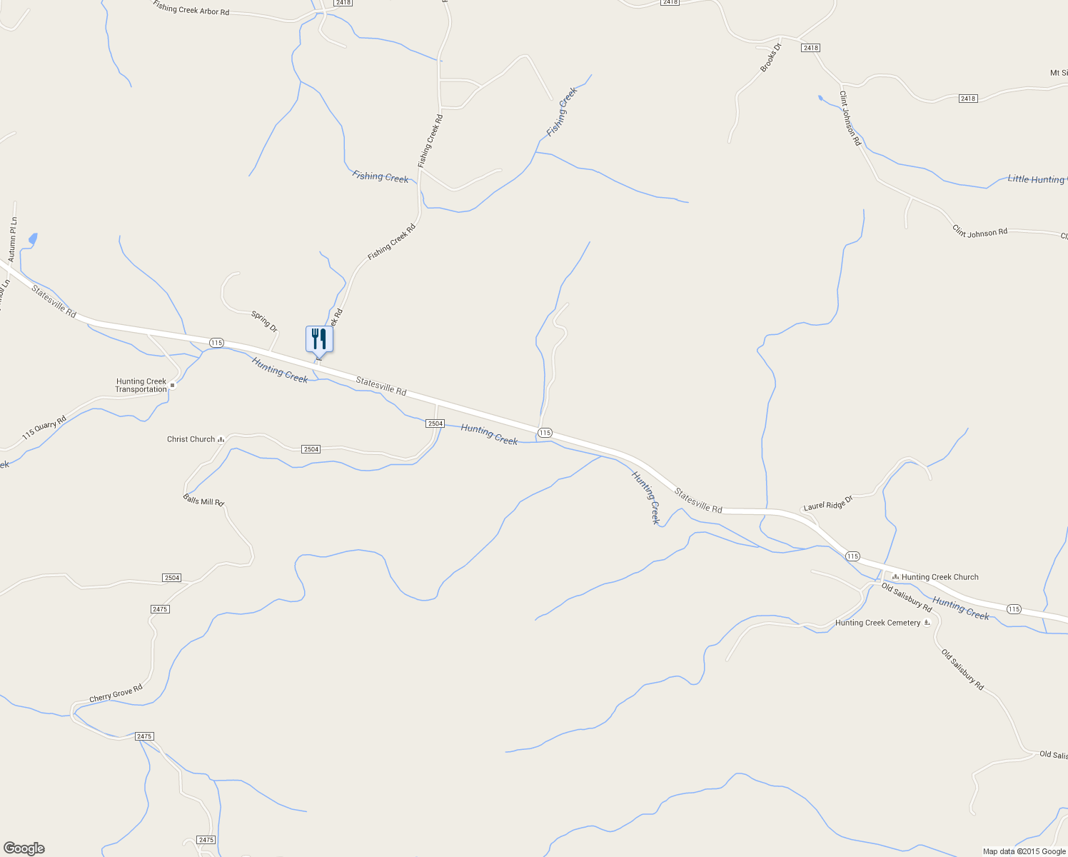 map of restaurants, bars, coffee shops, grocery stores, and more near 6139 Statesville Rd in North Wilkesboro