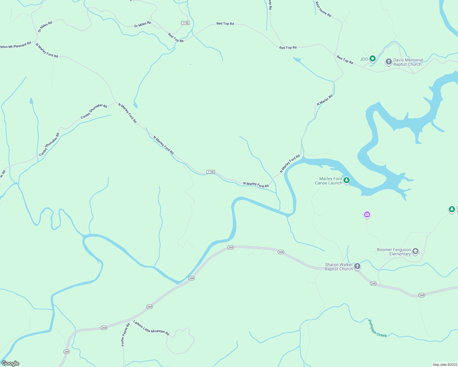 map of restaurants, bars, coffee shops, grocery stores, and more near 1741 North Marley Ford Road in Ferguson