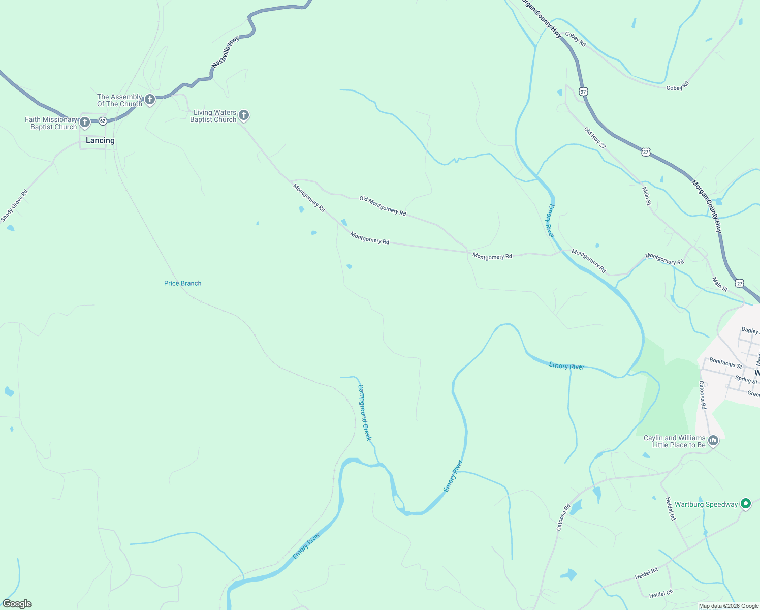 map of restaurants, bars, coffee shops, grocery stores, and more near 213 Charlie Newberry Road in Lancing