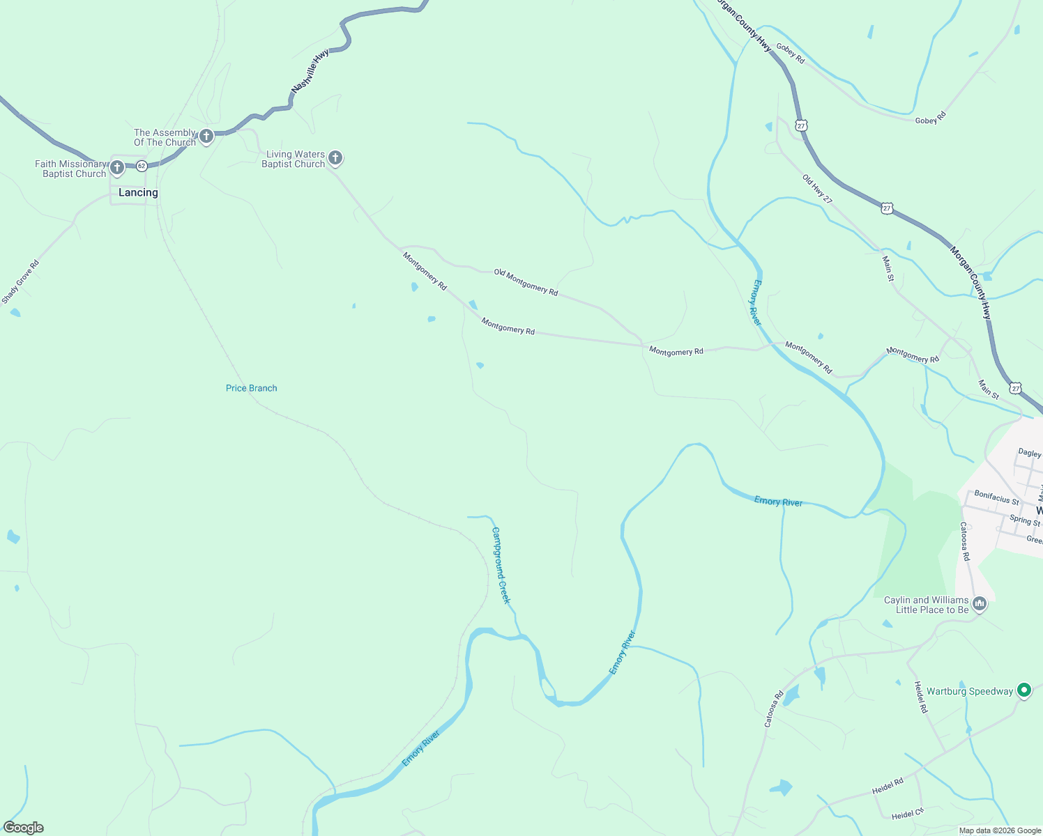 map of restaurants, bars, coffee shops, grocery stores, and more near 213 Charlie Newberry Road in Lancing