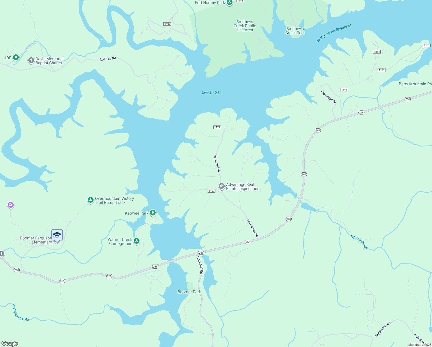 map of restaurants, bars, coffee shops, grocery stores, and more near 124 Lake Street in Wilkesboro
