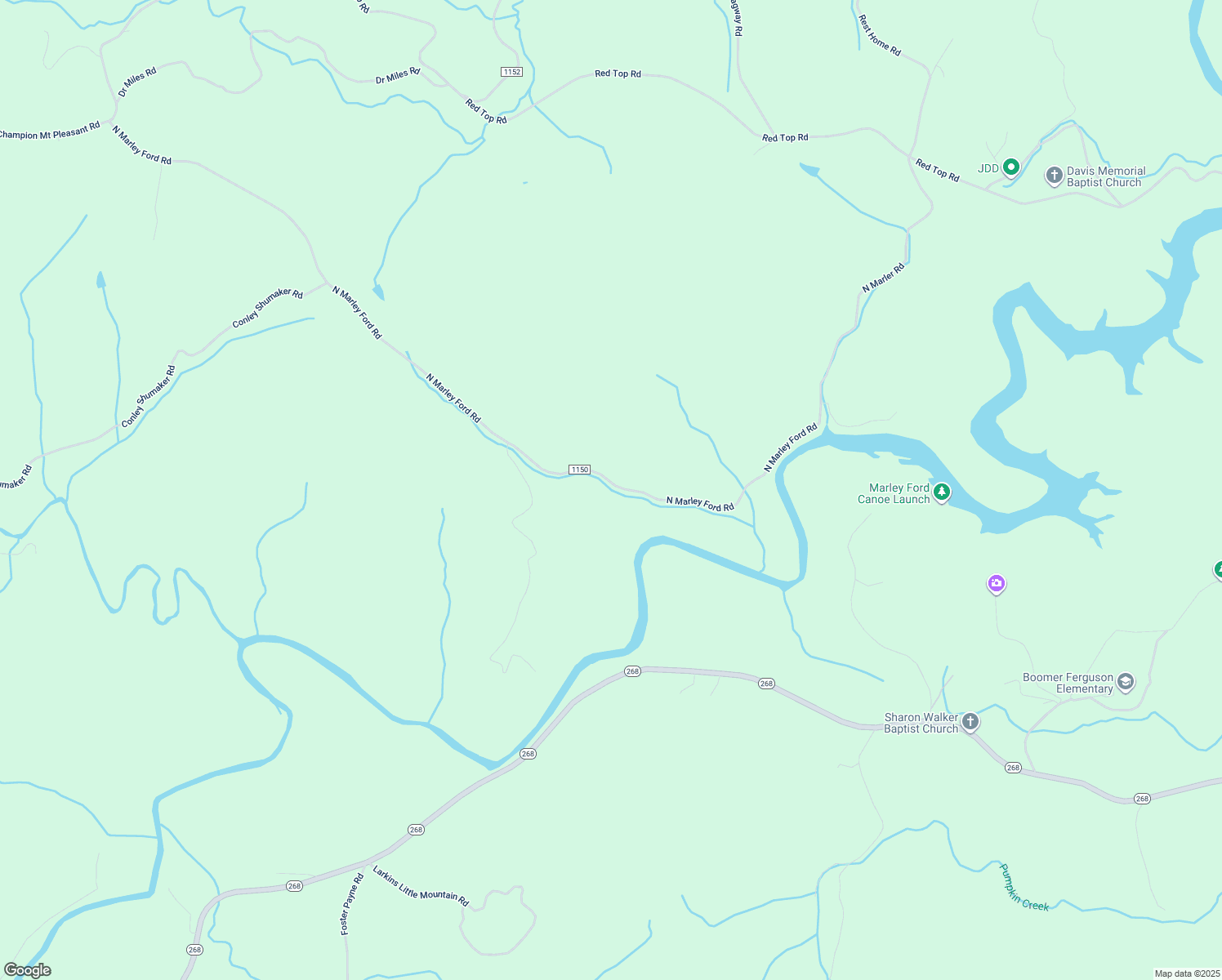 map of restaurants, bars, coffee shops, grocery stores, and more near 1741 North Marley Ford Road in Ferguson