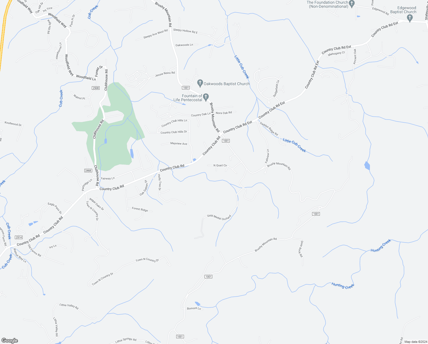 map of restaurants, bars, coffee shops, grocery stores, and more near 151 Ridge View Drive in Wilkesboro