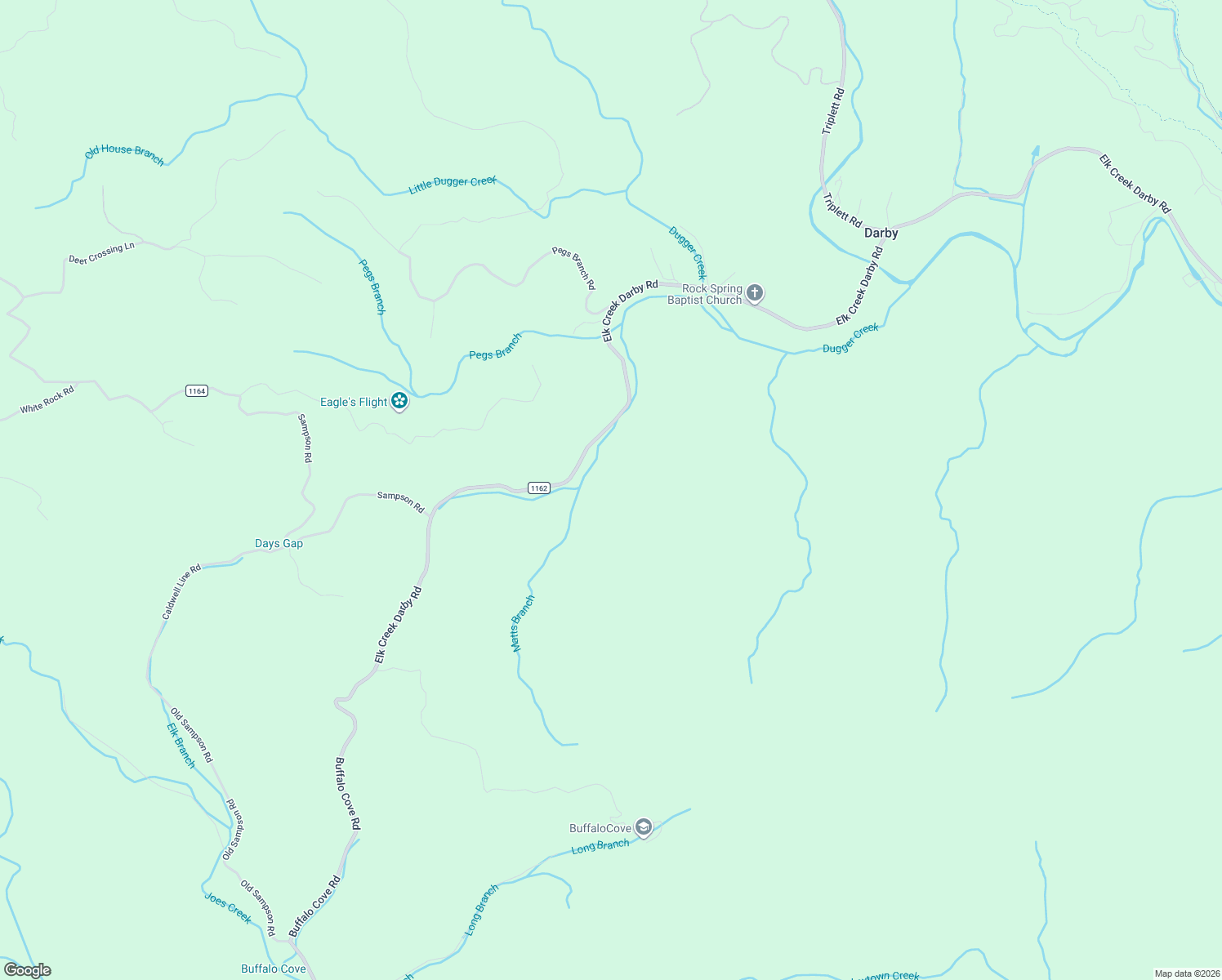 map of restaurants, bars, coffee shops, grocery stores, and more near 8637 Elk Creek Darby Road in Ferguson