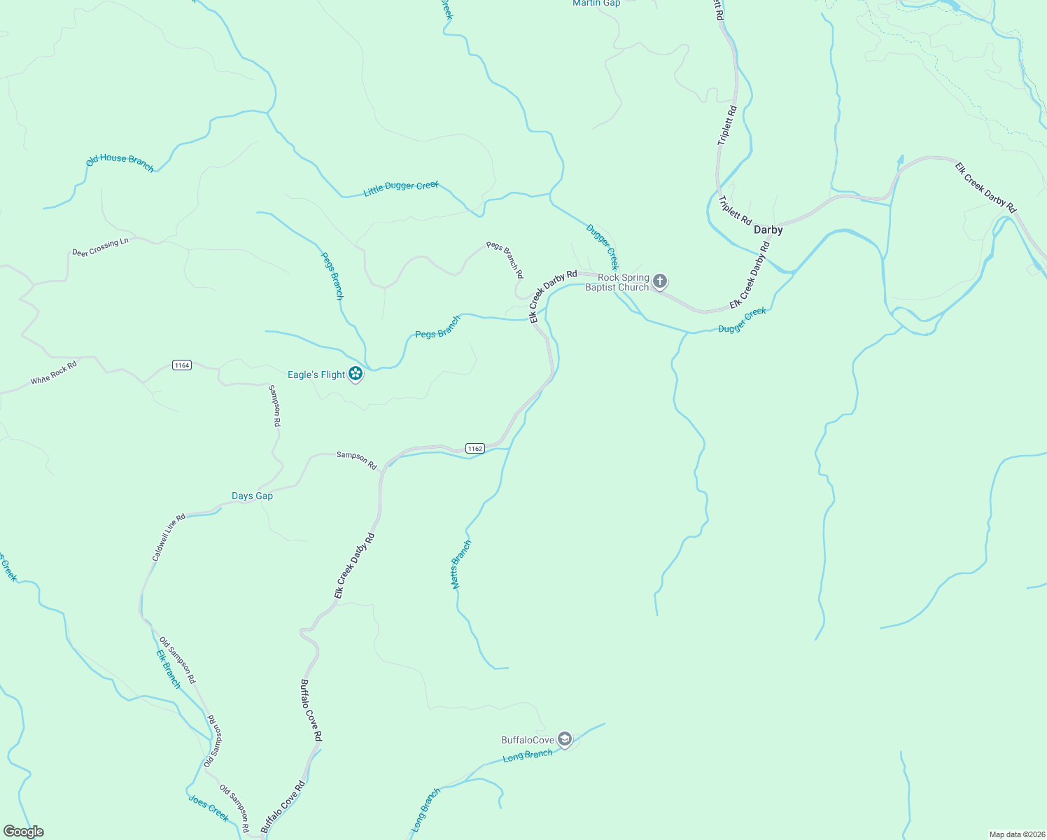 map of restaurants, bars, coffee shops, grocery stores, and more near 8637 Elk Creek Darby Road in Ferguson