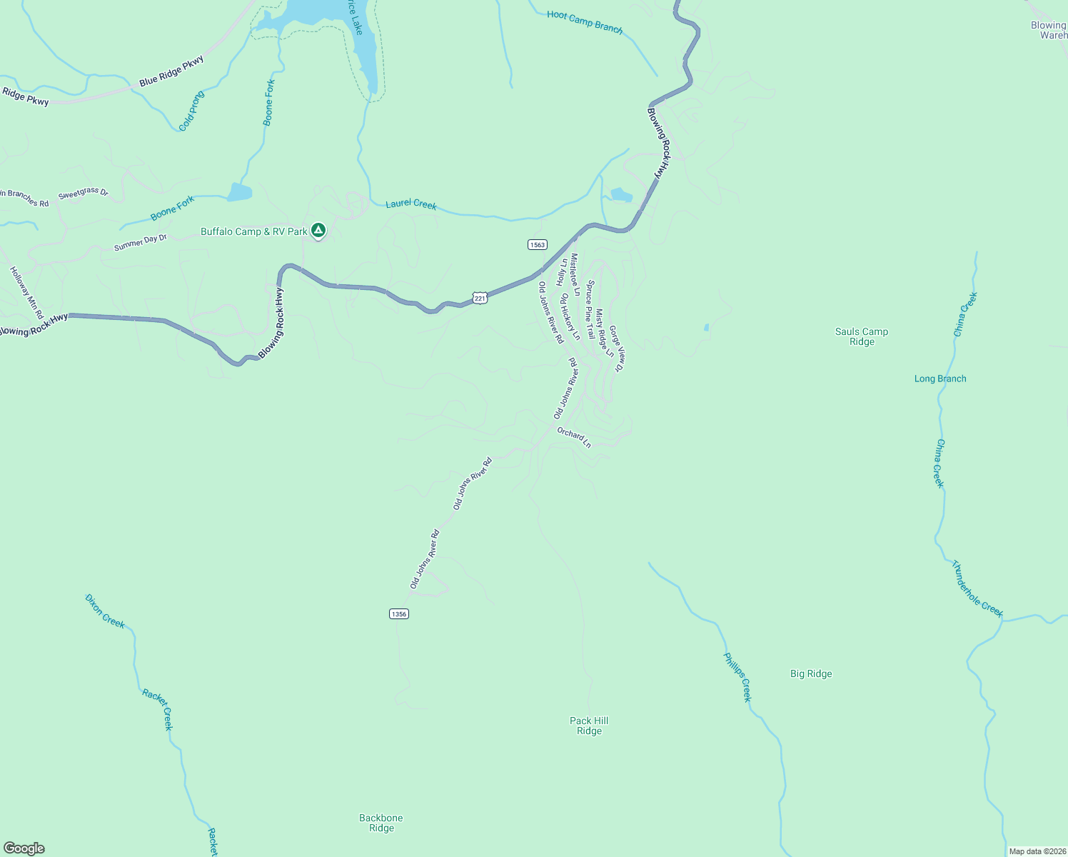 map of restaurants, bars, coffee shops, grocery stores, and more near 7009 Crestview Drive in Blowing Rock