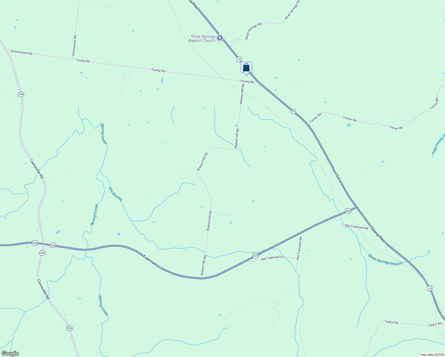 map of restaurants, bars, coffee shops, grocery stores, and more near 925 Walnut Hill Road in Lebanon