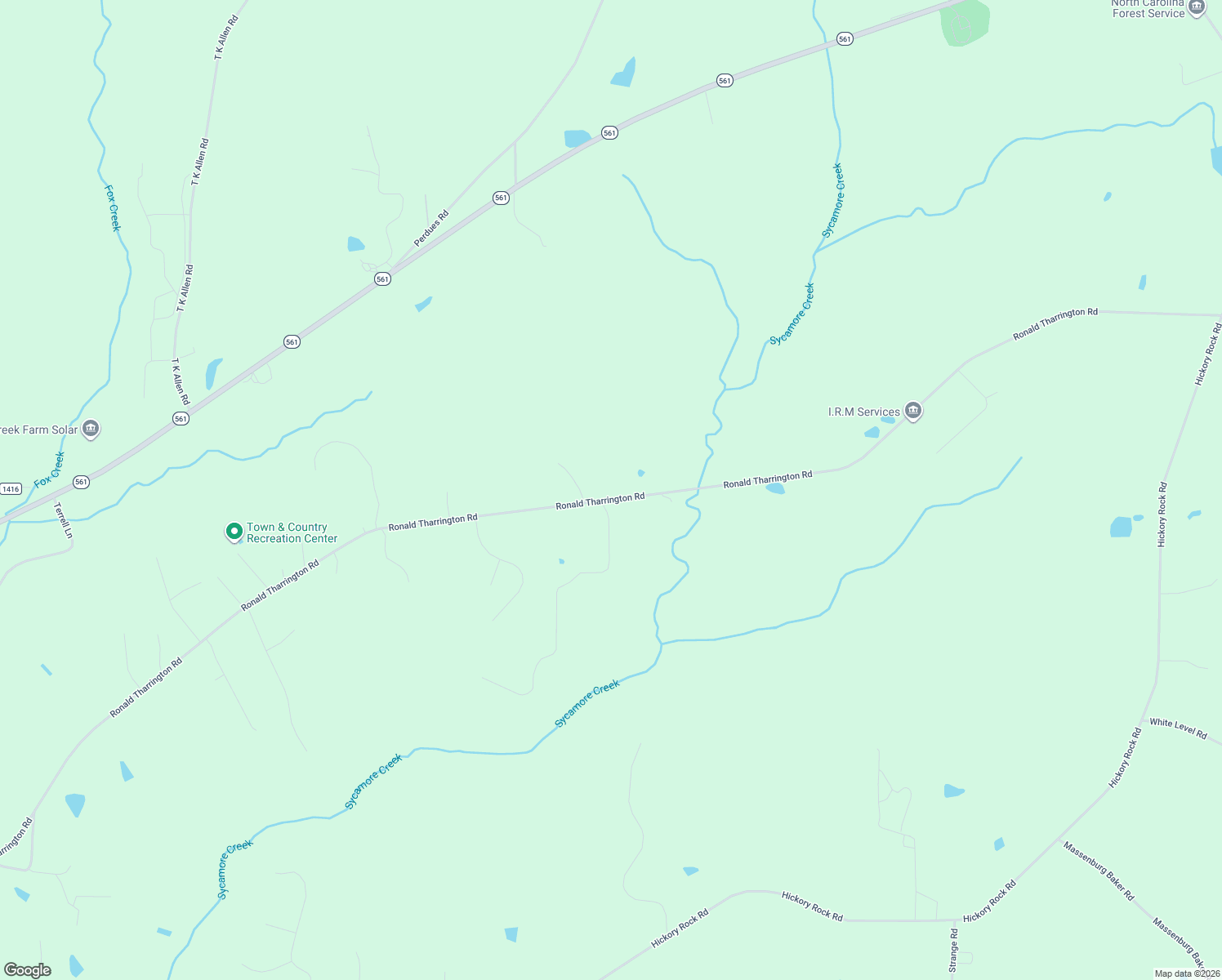 map of restaurants, bars, coffee shops, grocery stores, and more near 1455 Ronald Tharrington Road in Louisburg