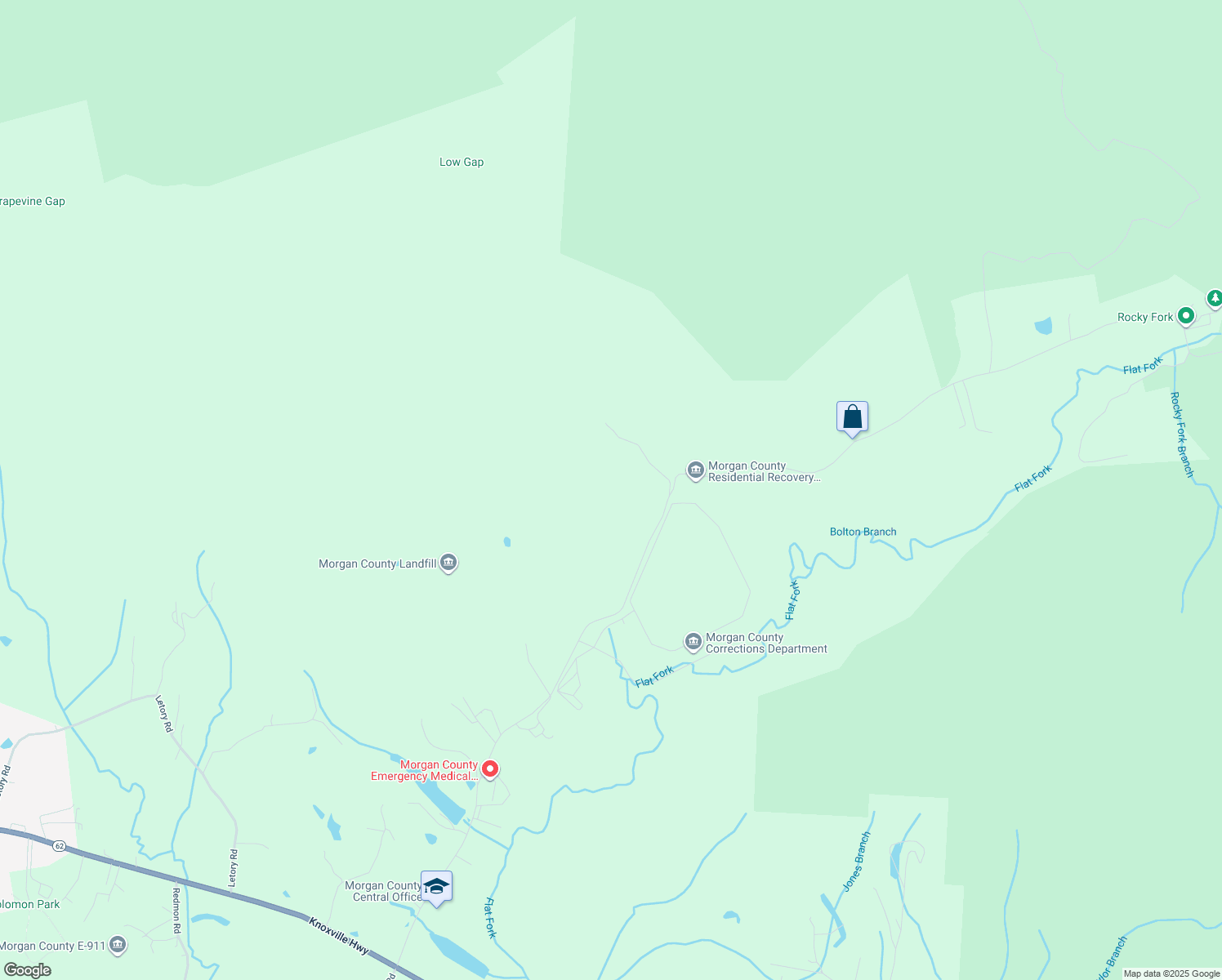 map of restaurants, bars, coffee shops, grocery stores, and more near in Wartburg