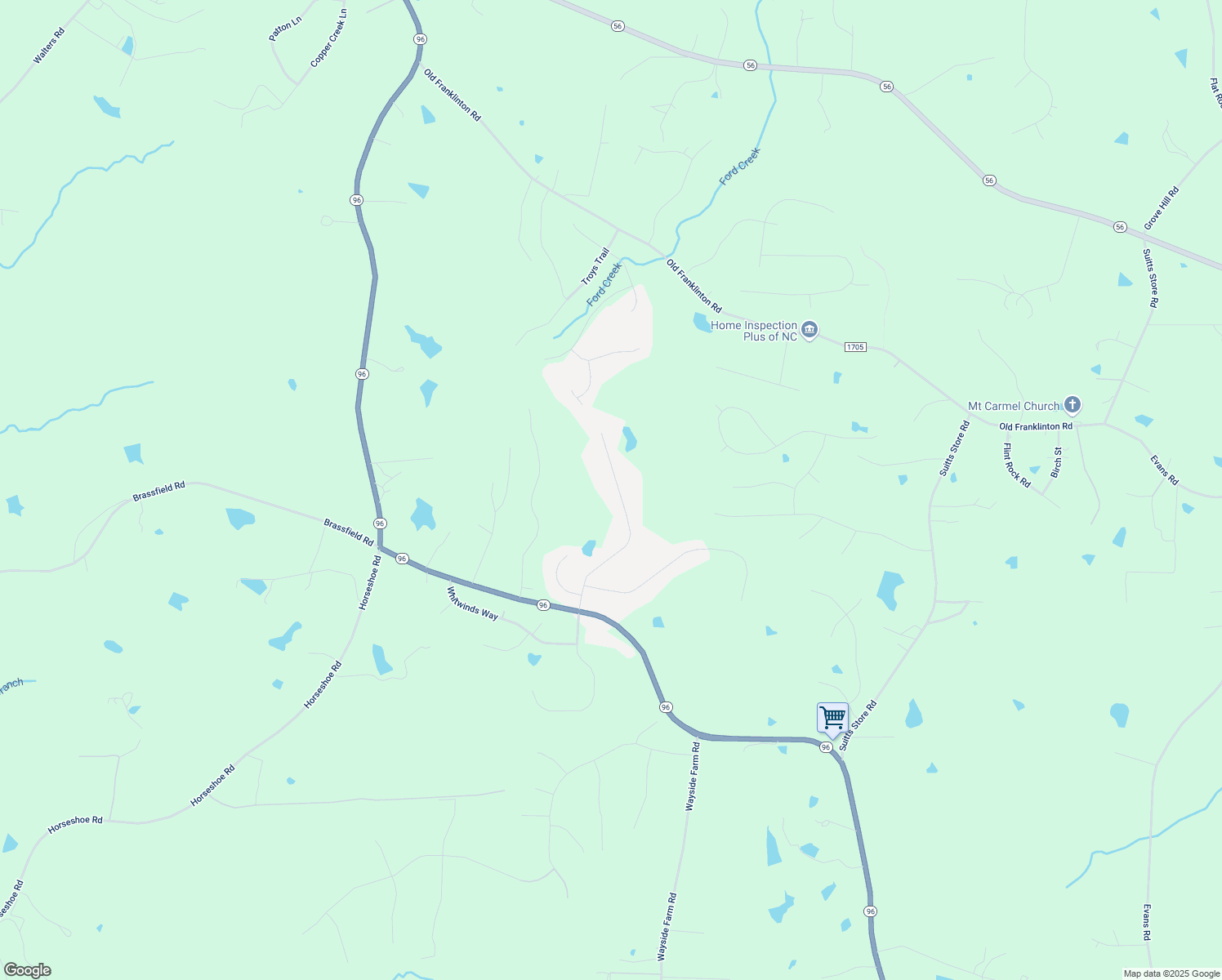 map of restaurants, bars, coffee shops, grocery stores, and more near 2033 Landmark Drive in Franklinton