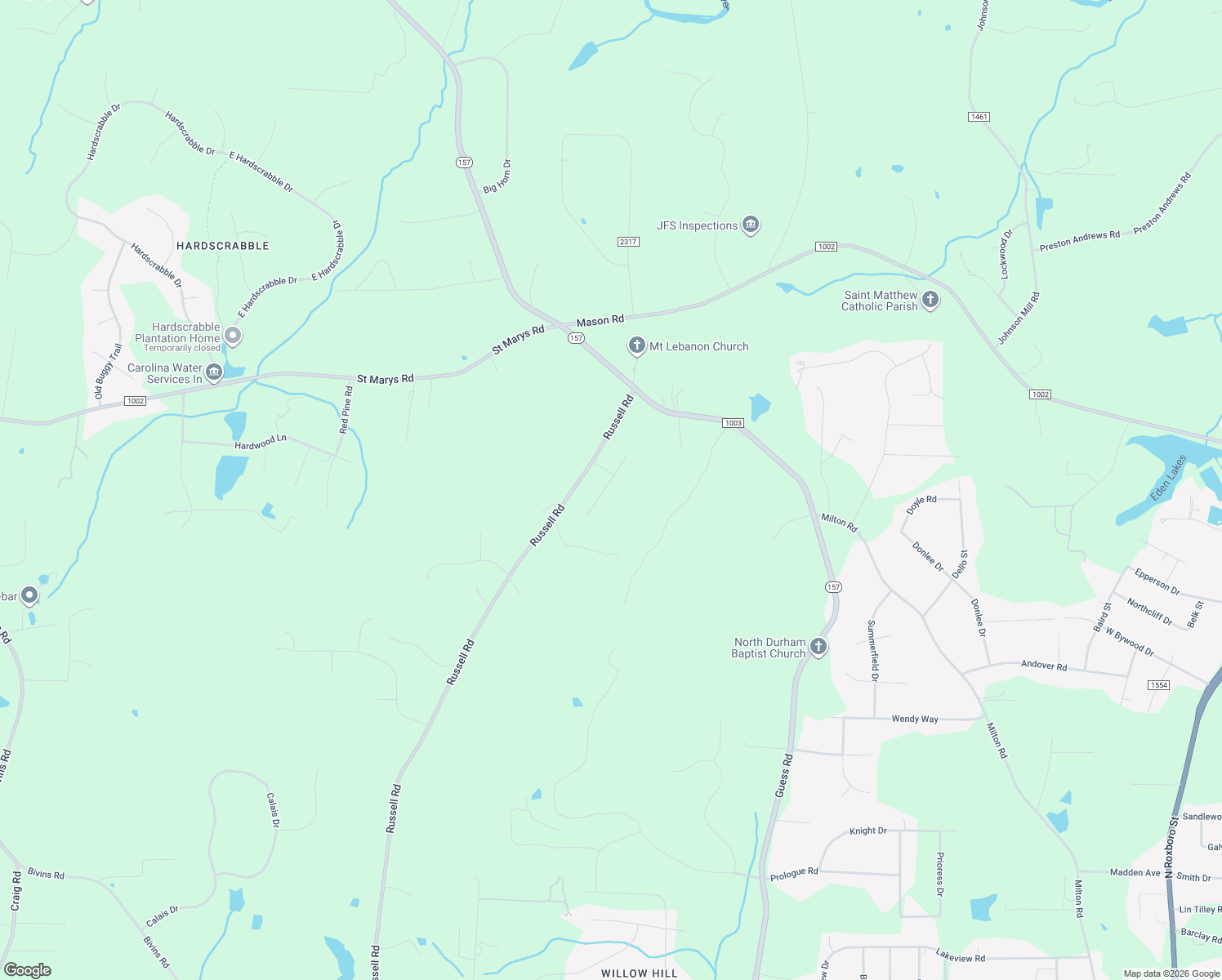 map of restaurants, bars, coffee shops, grocery stores, and more near 7722 Grand Lillie Drive in Durham