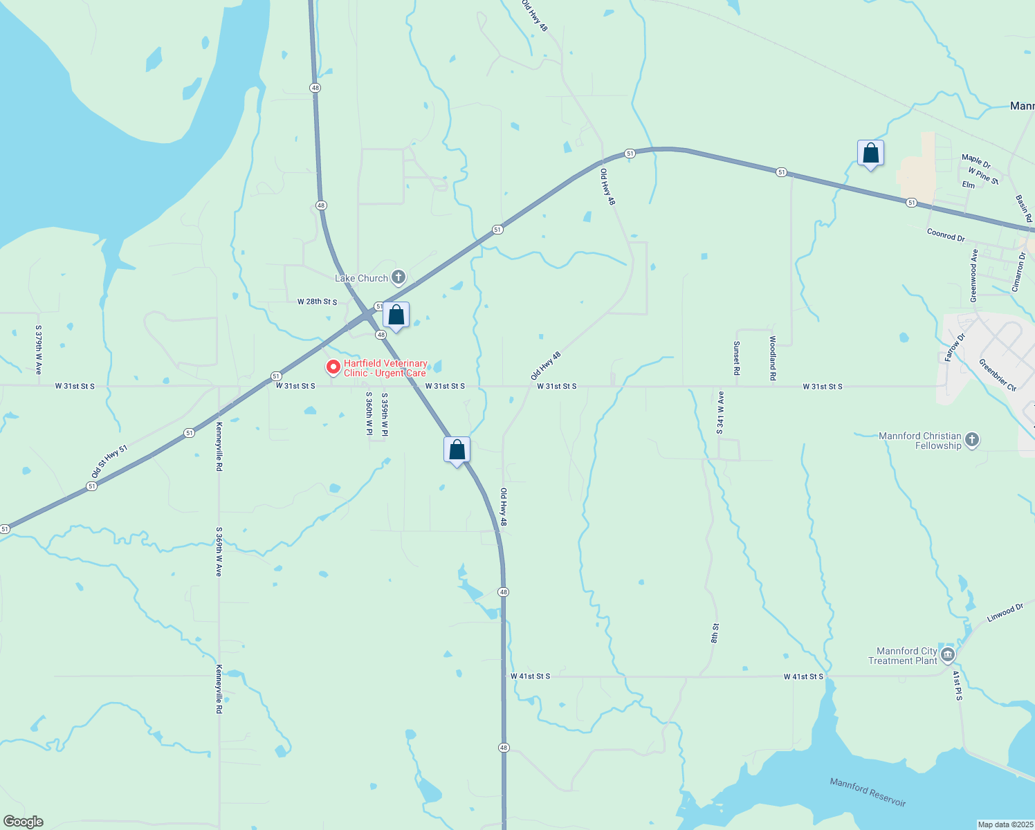 3181 Old Highway 48, Mannford OK Walk Score