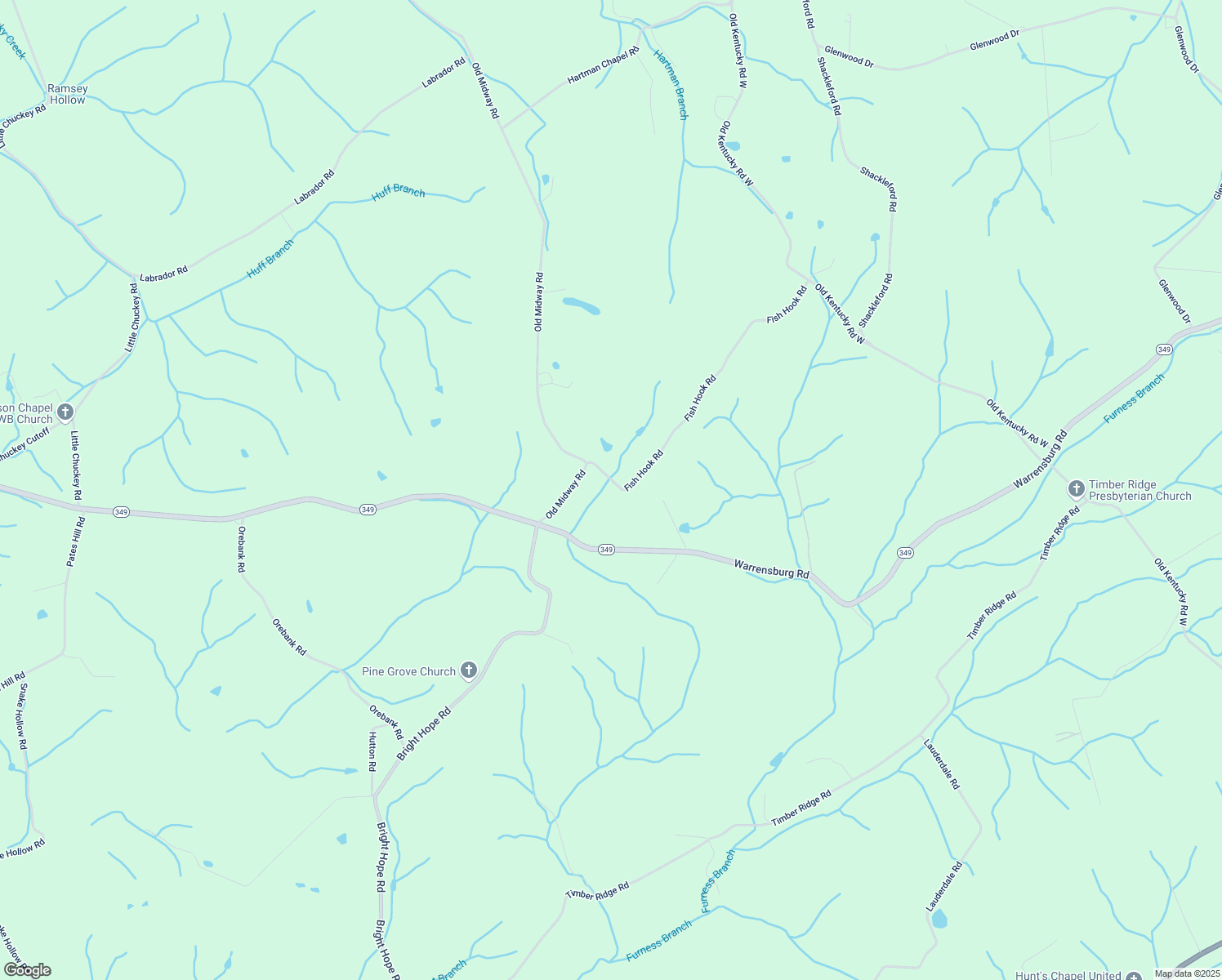 map of restaurants, bars, coffee shops, grocery stores, and more near 879 Fish Hook Rd in Mosheim