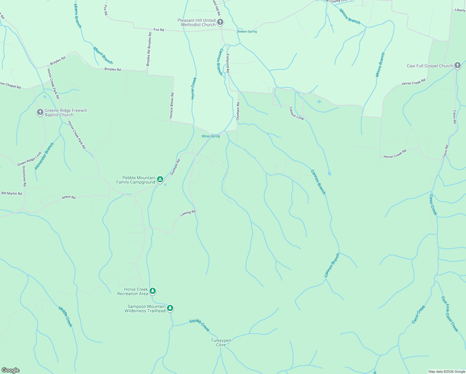 map of restaurants, bars, coffee shops, grocery stores, and more near 405 Morgan Branch Lane in Chuckey