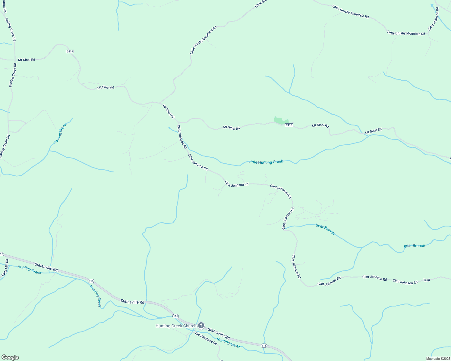 map of restaurants, bars, coffee shops, grocery stores, and more near 1337 Clint Johnson Road in Wilkesboro